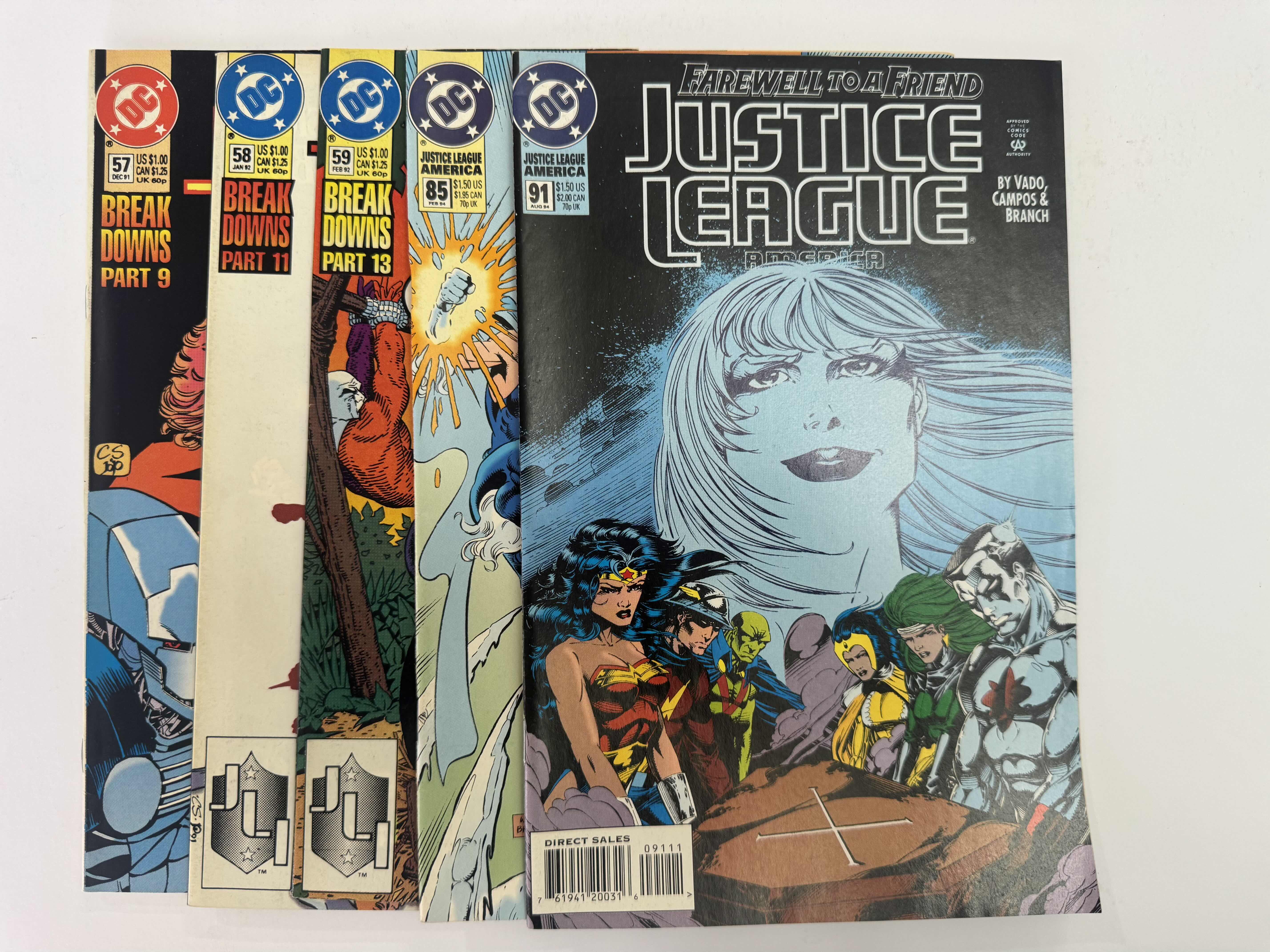 Photo 2 of 9- VINTAGE JUSTICE LEAGUE COMIC BOOKS