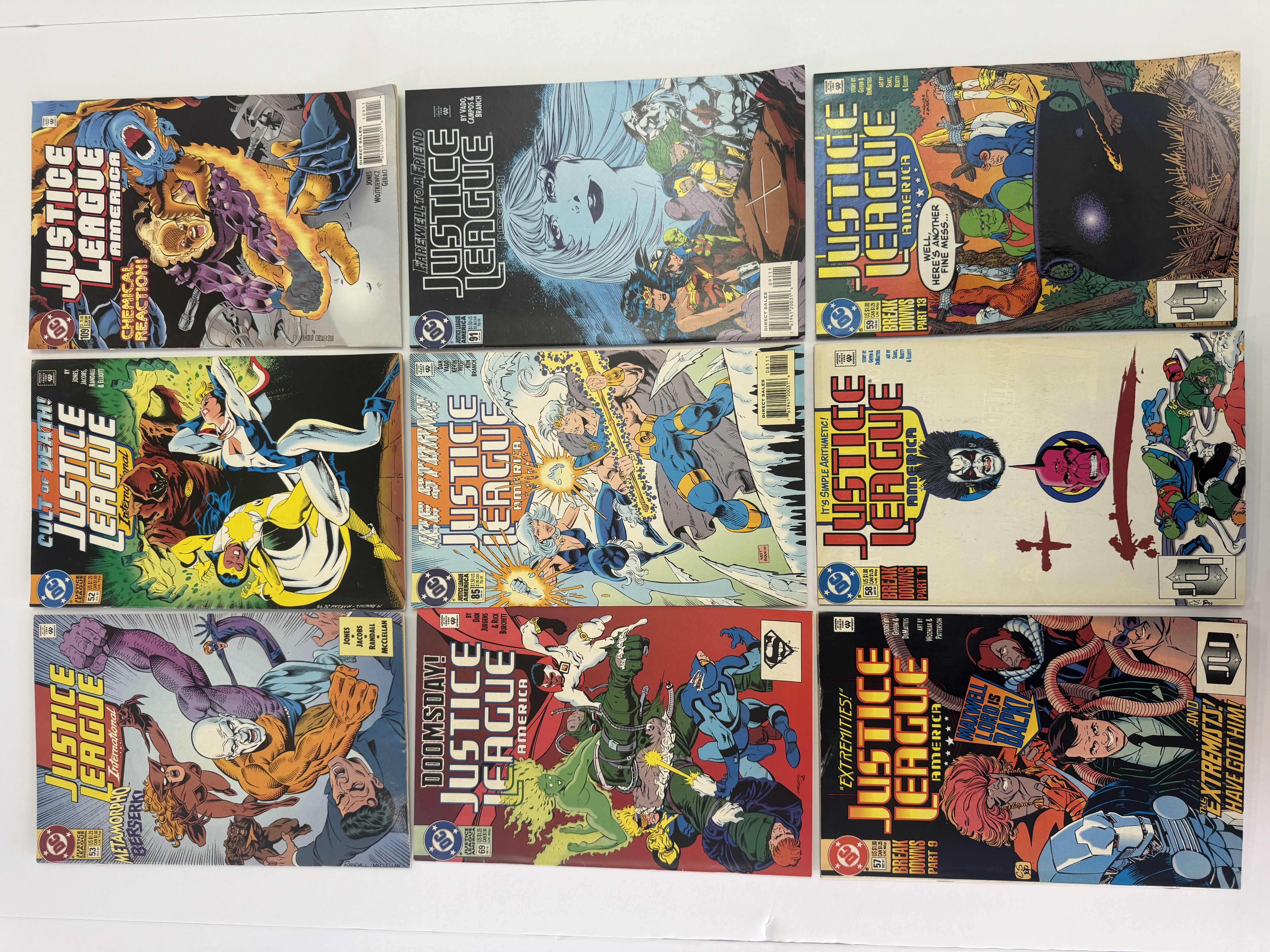 Photo 1 of 9- VINTAGE JUSTICE LEAGUE COMIC BOOKS