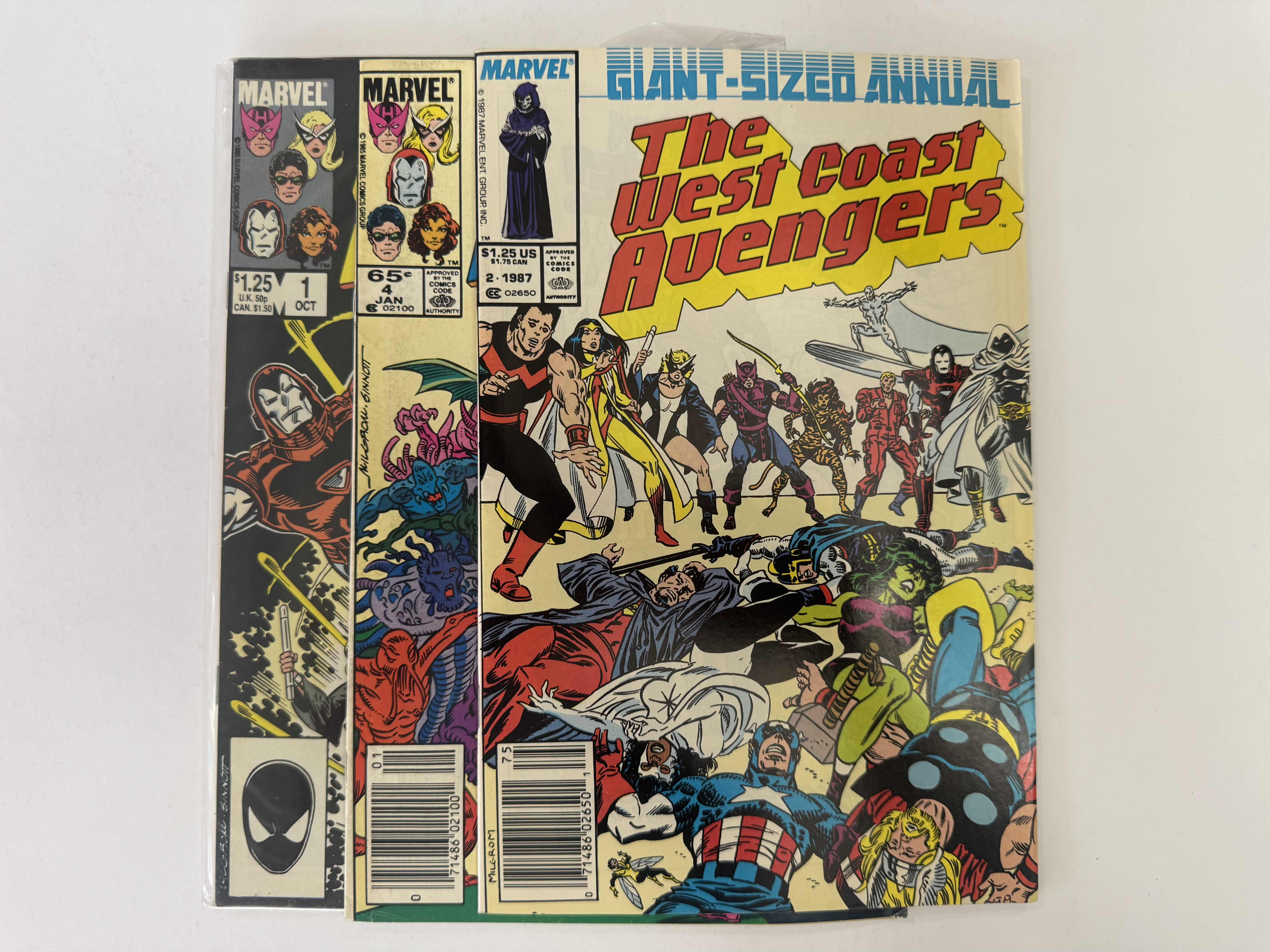 Photo 1 of 6- VINTAGE WEST COAST AVENGERS COMIC BOOKS