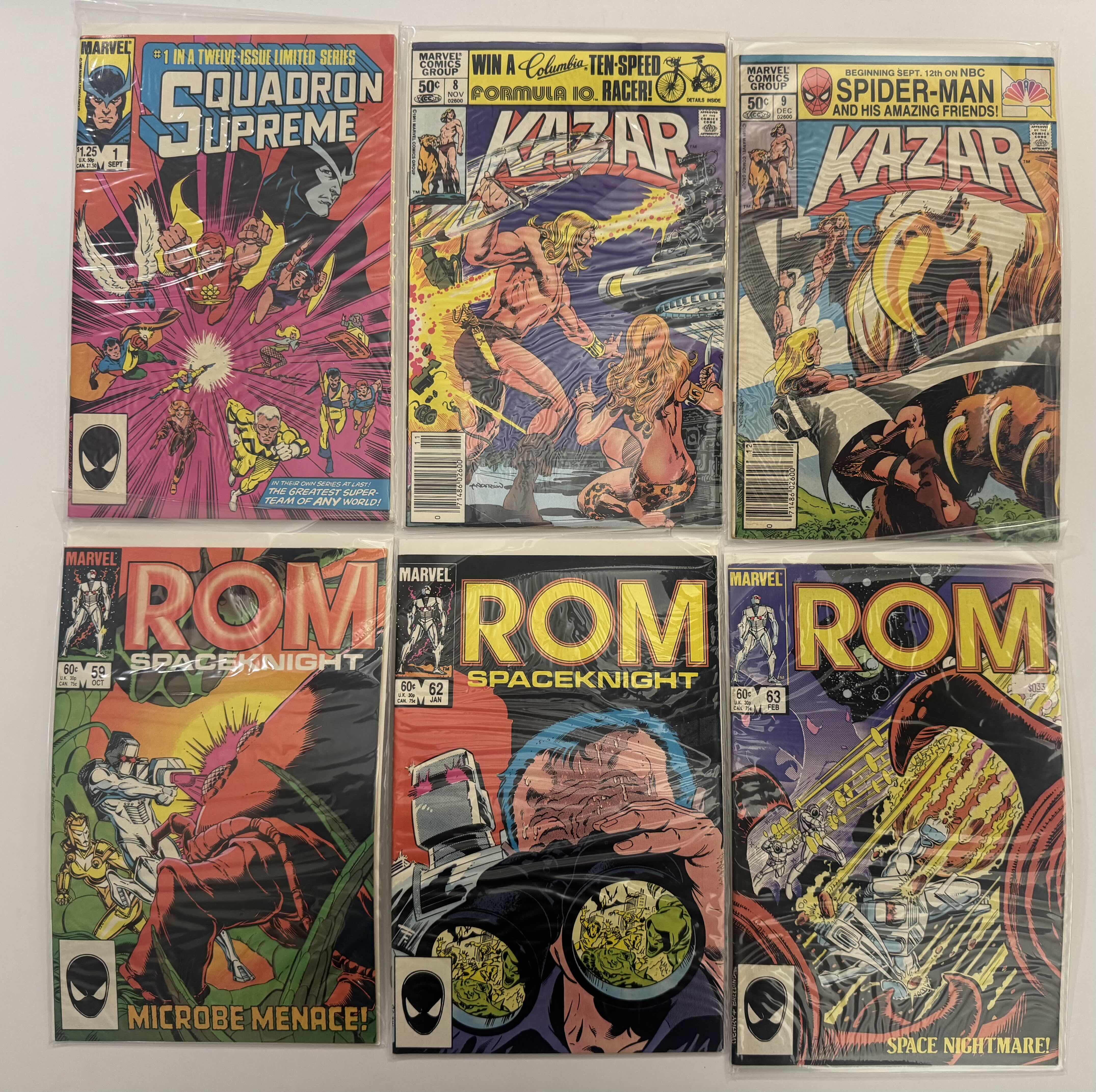 Photo 1 of 6- VINTAGE MARVEL COMIC BOOKS