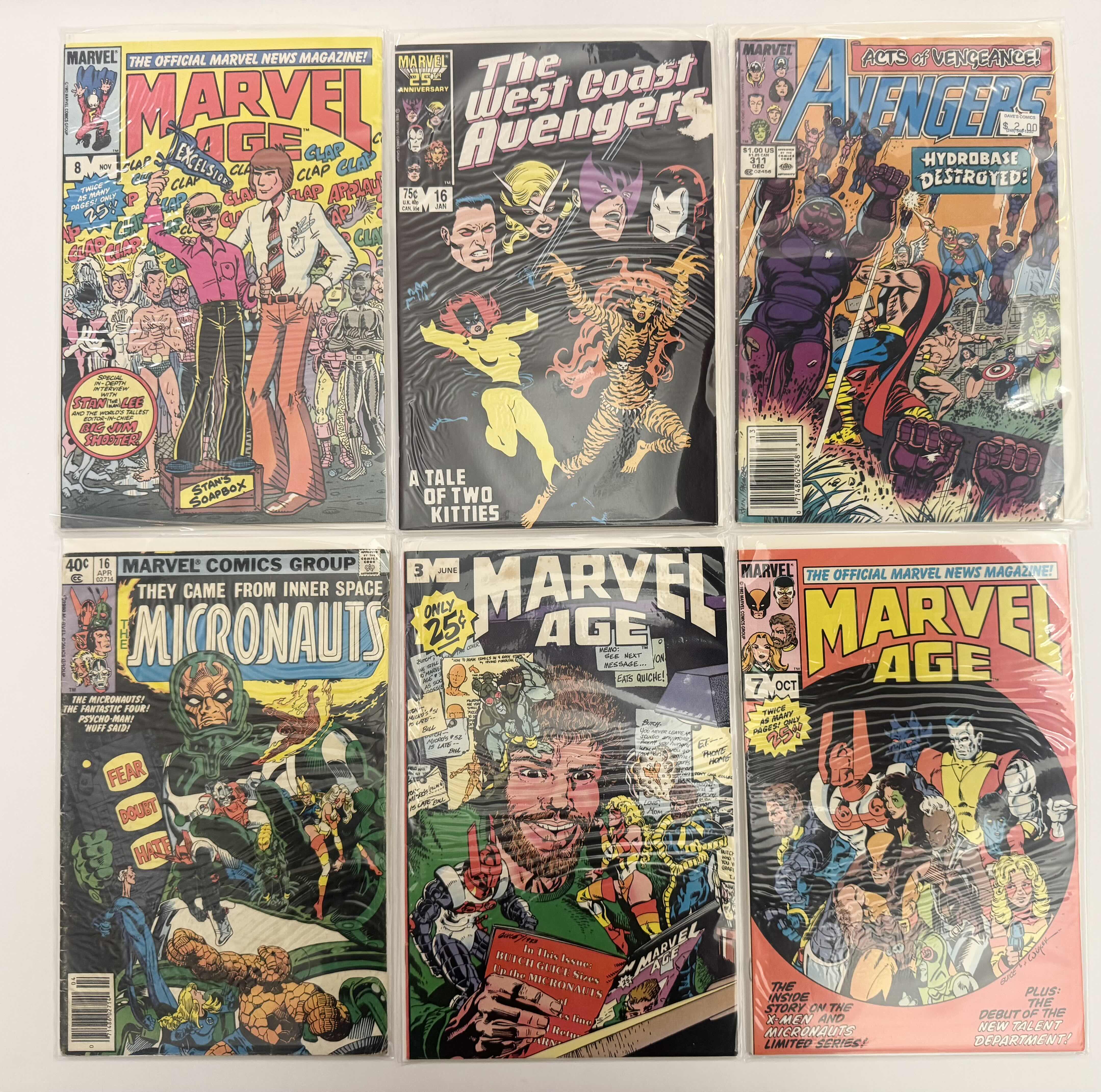 Photo 1 of 6- VINTAGE MARVEL COMIC BOOKS