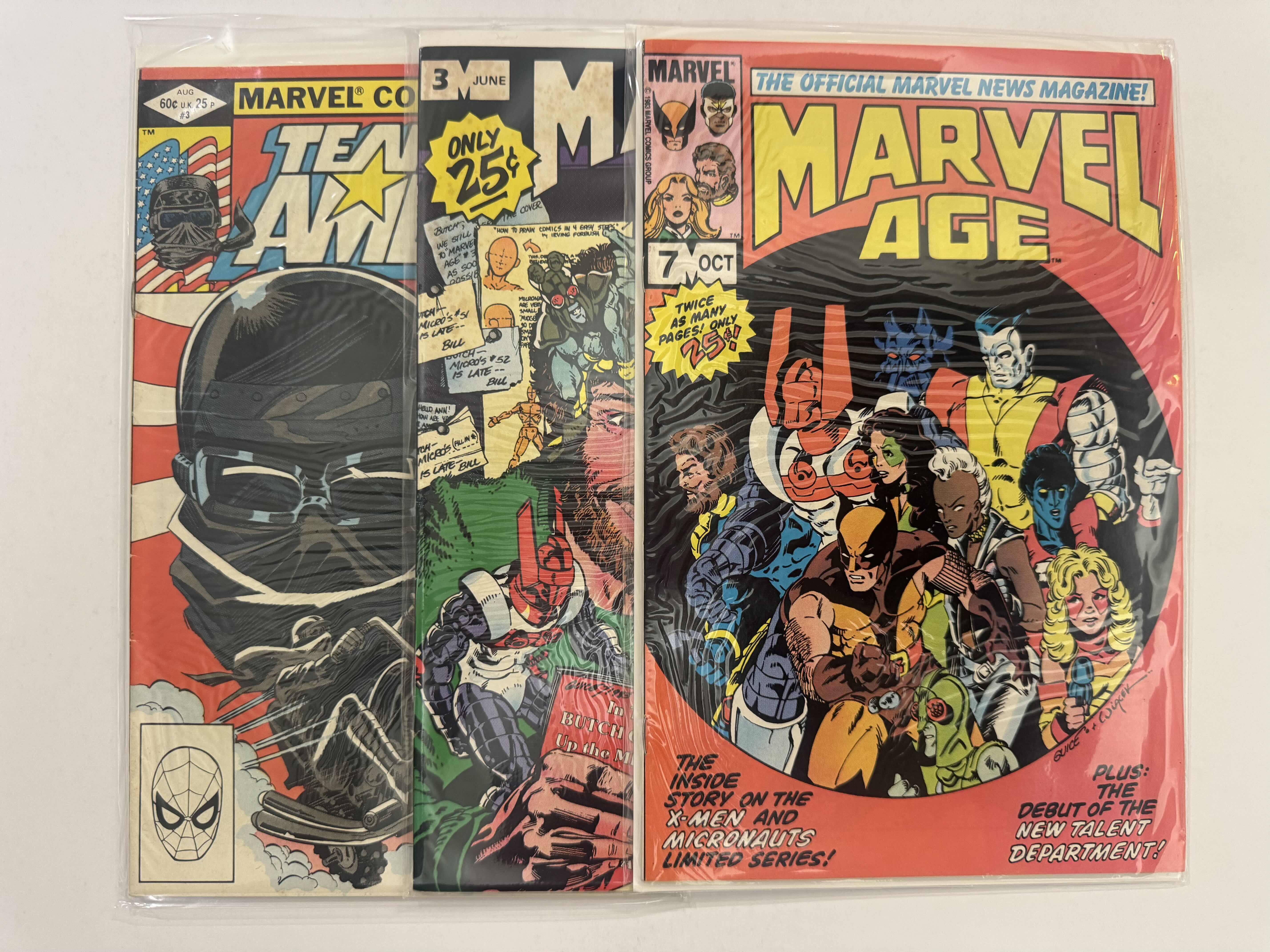 Photo 1 of 6- VINTAGE MARVEL COMIC BOOKS