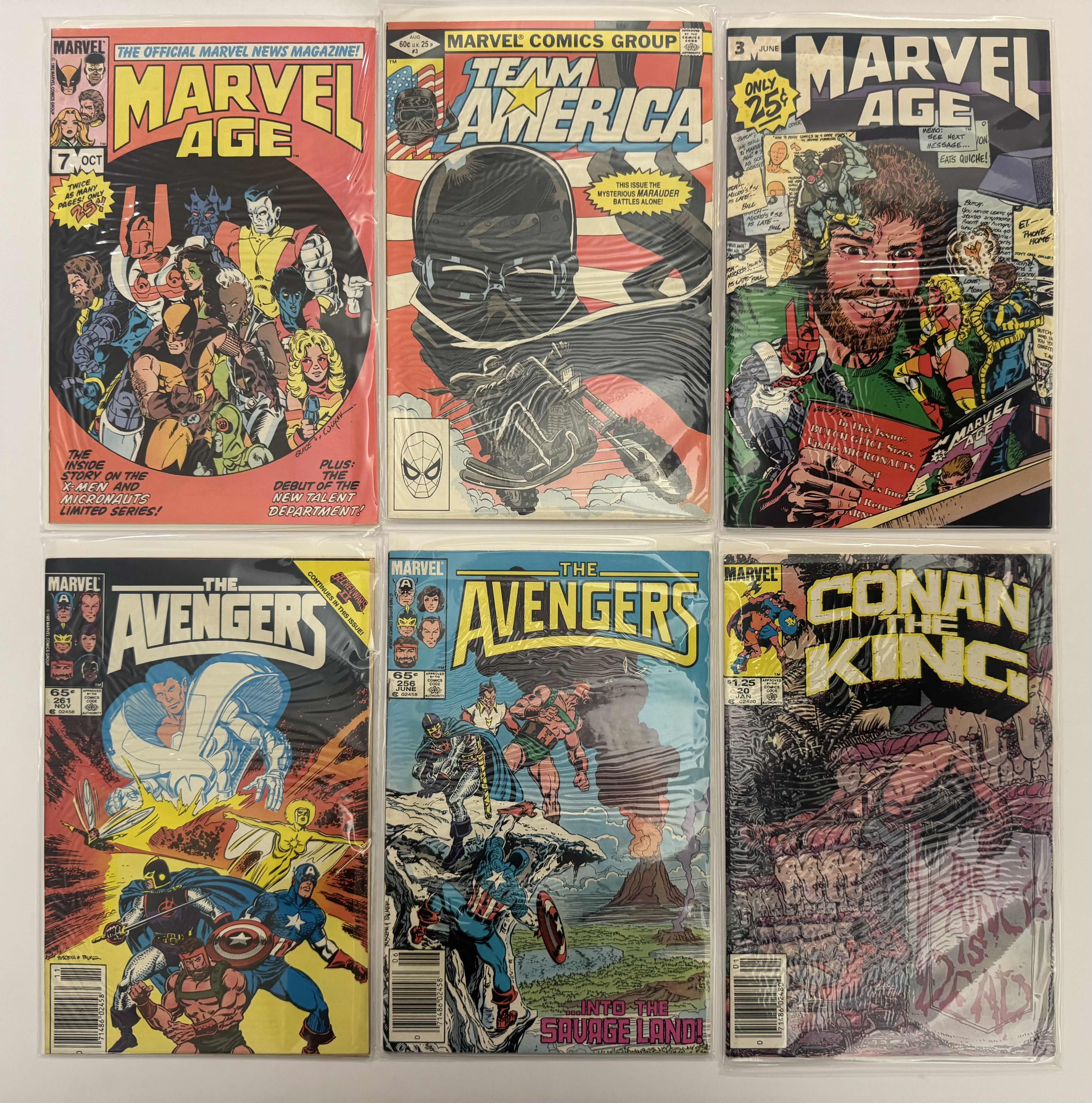 Photo 1 of 6- VINTAGE MARVEL COMIC BOOKS