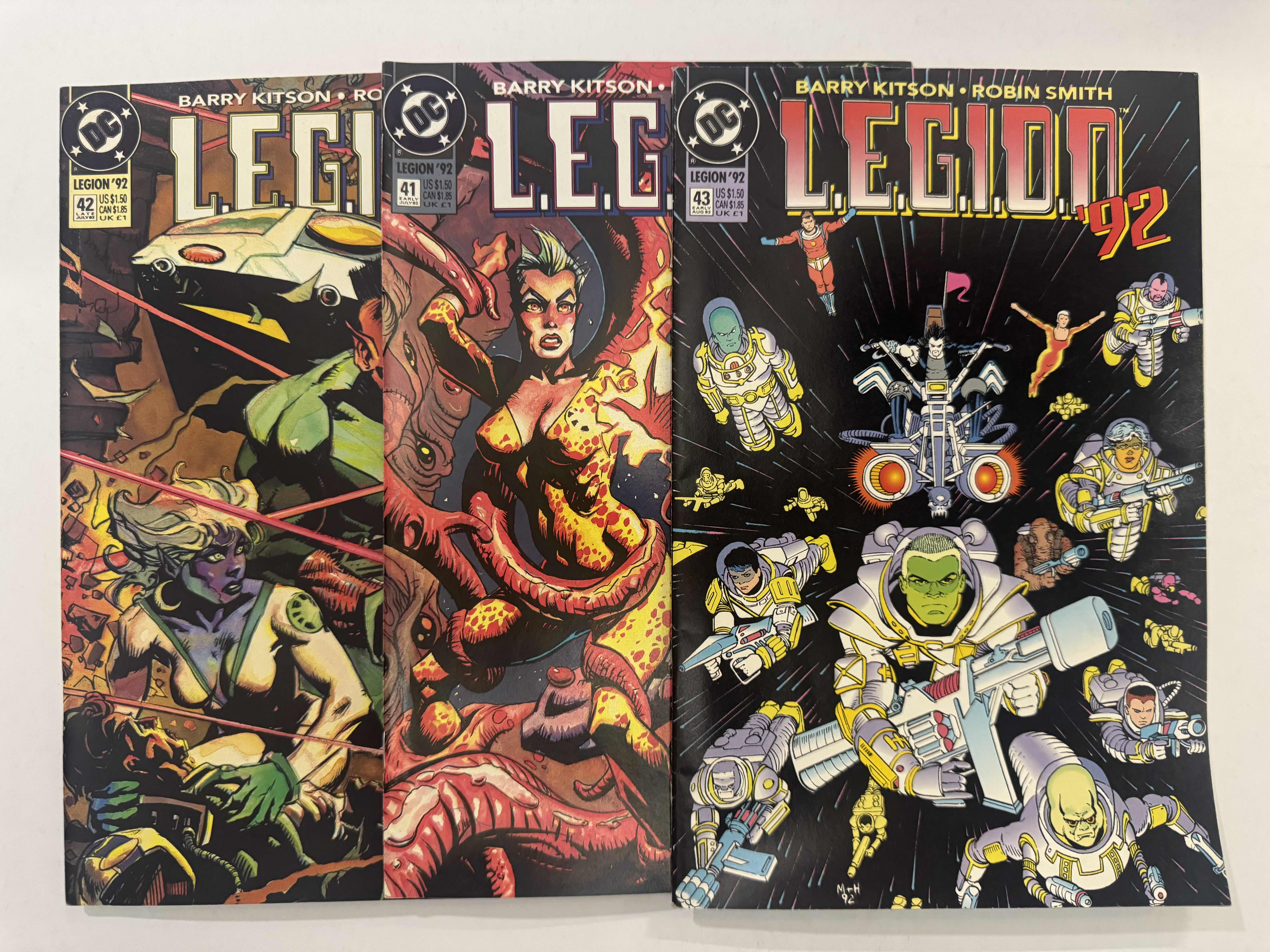 Photo 1 of 6- VINTAGE DC LEGION COMIC BOOKS