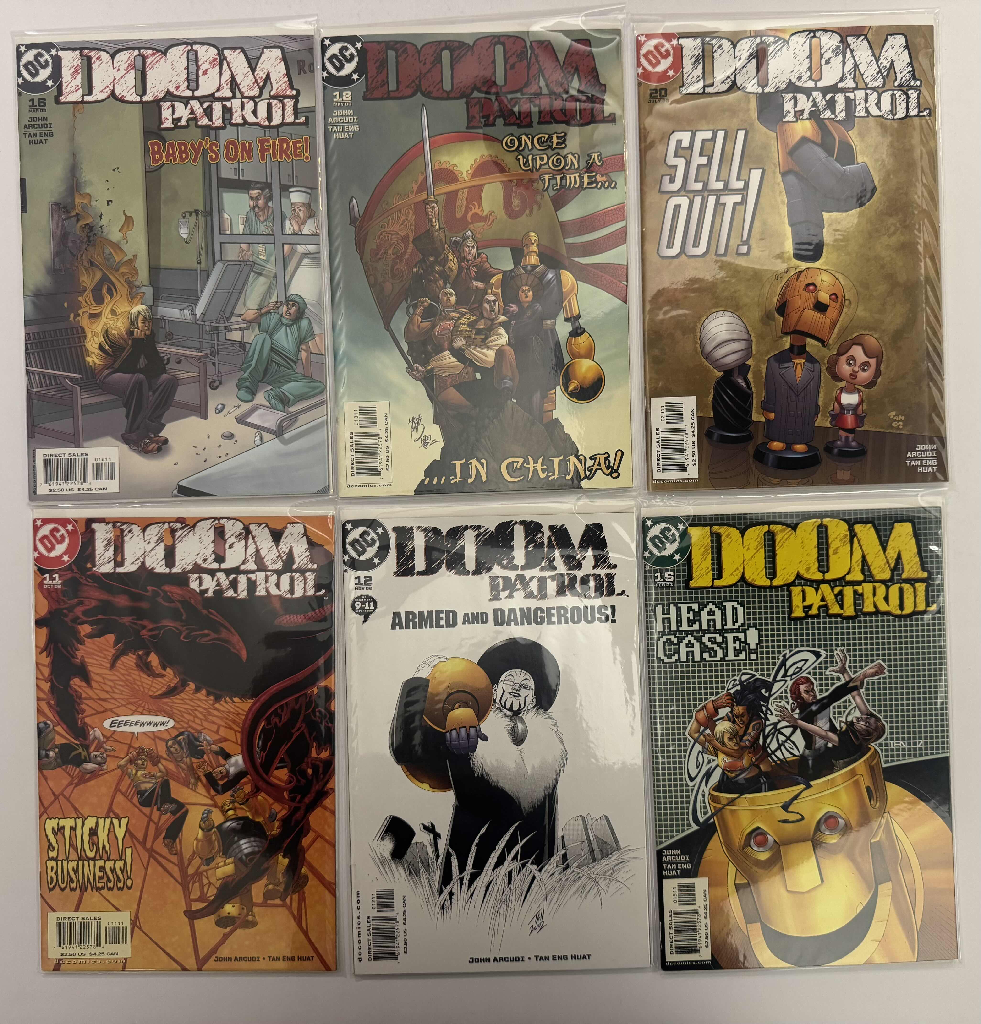 Photo 1 of 6- VINTAGE DC DOOM PATROL COMIC BOOKS