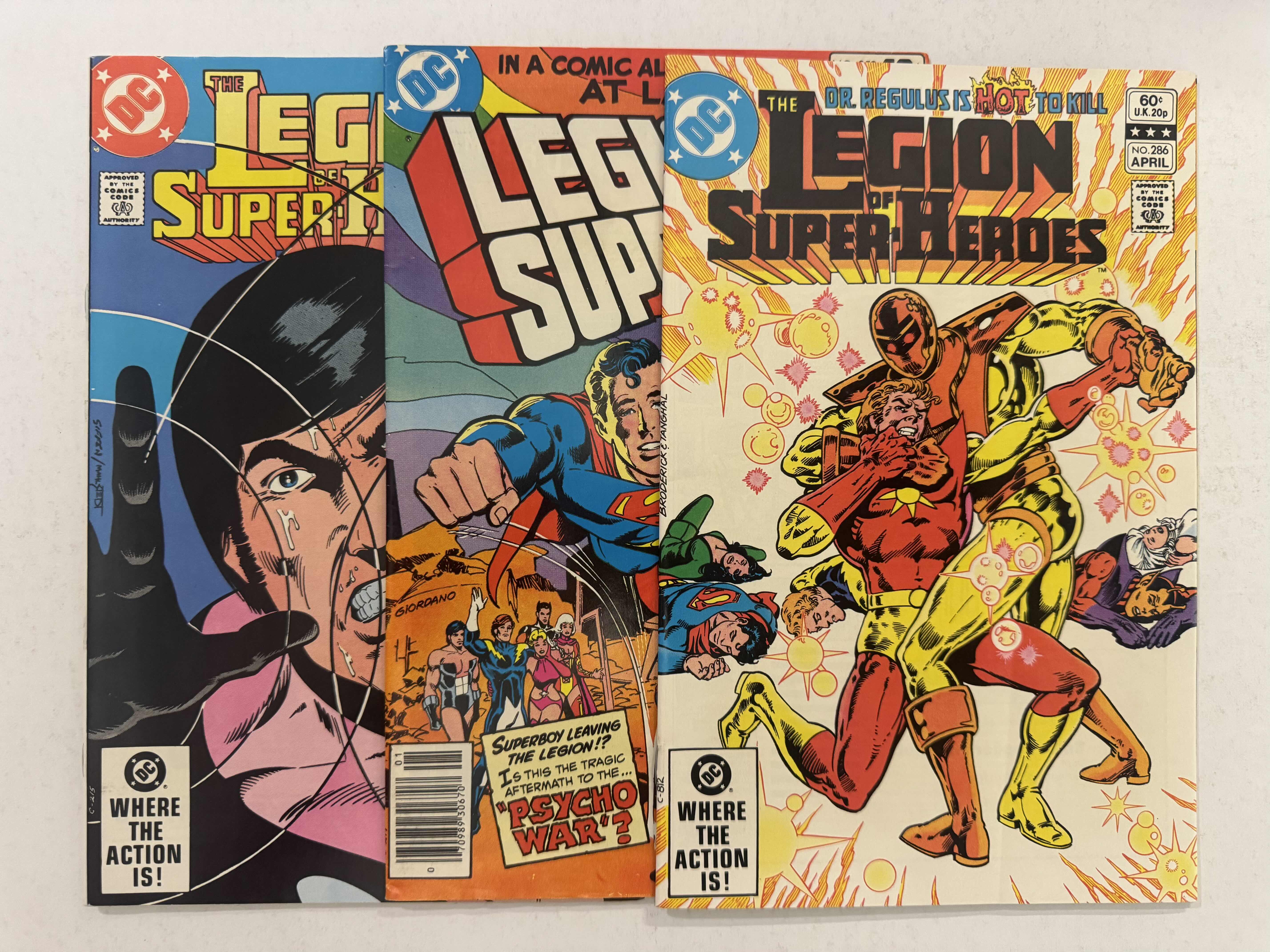 Photo 1 of 6- VINTAGE DC THE LEGION OF SUPER-HEROES COMIC BOOKS