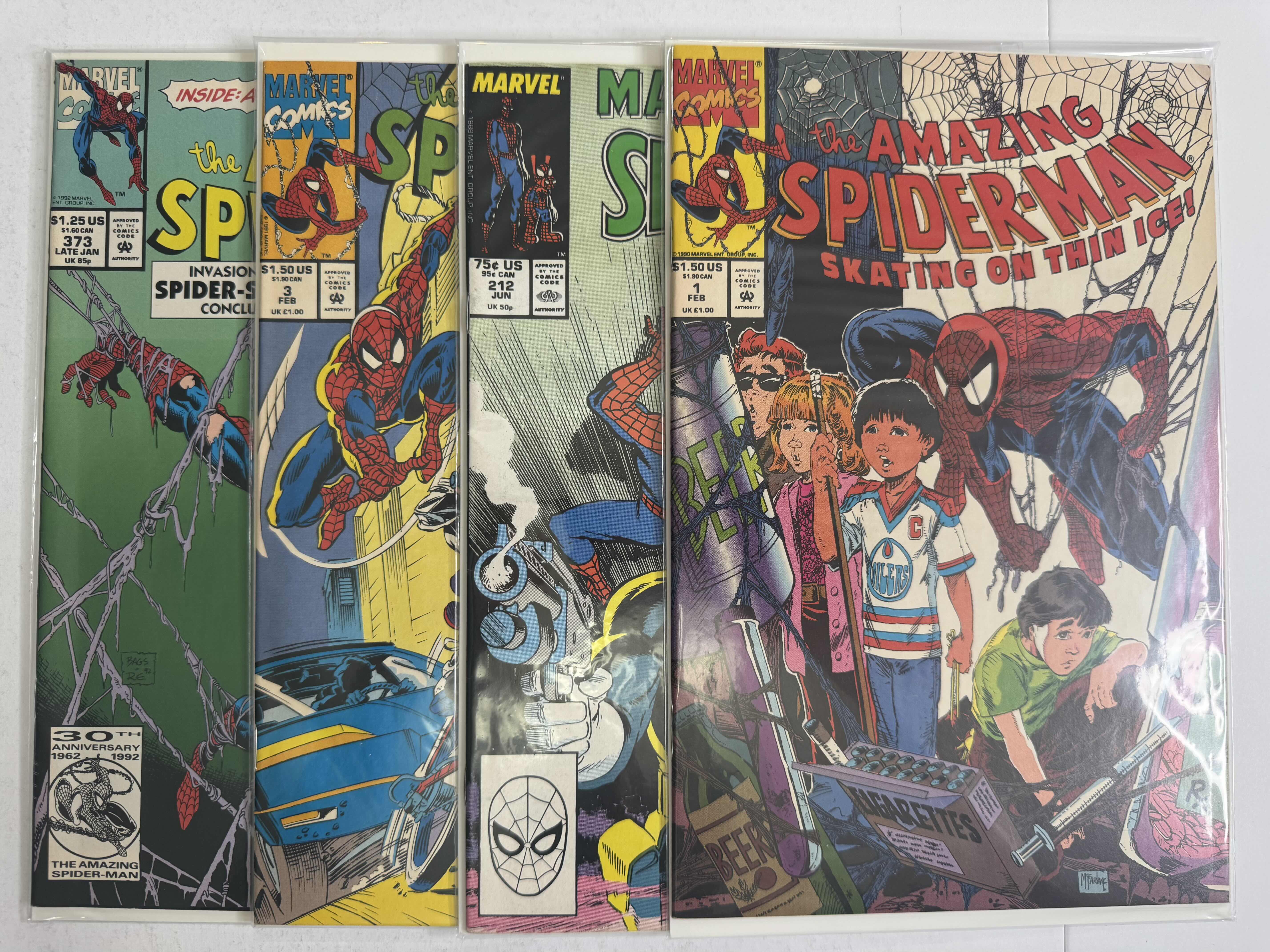 Photo 1 of 9-VINTAGE SPIDER-MAN COMIC BOOKS