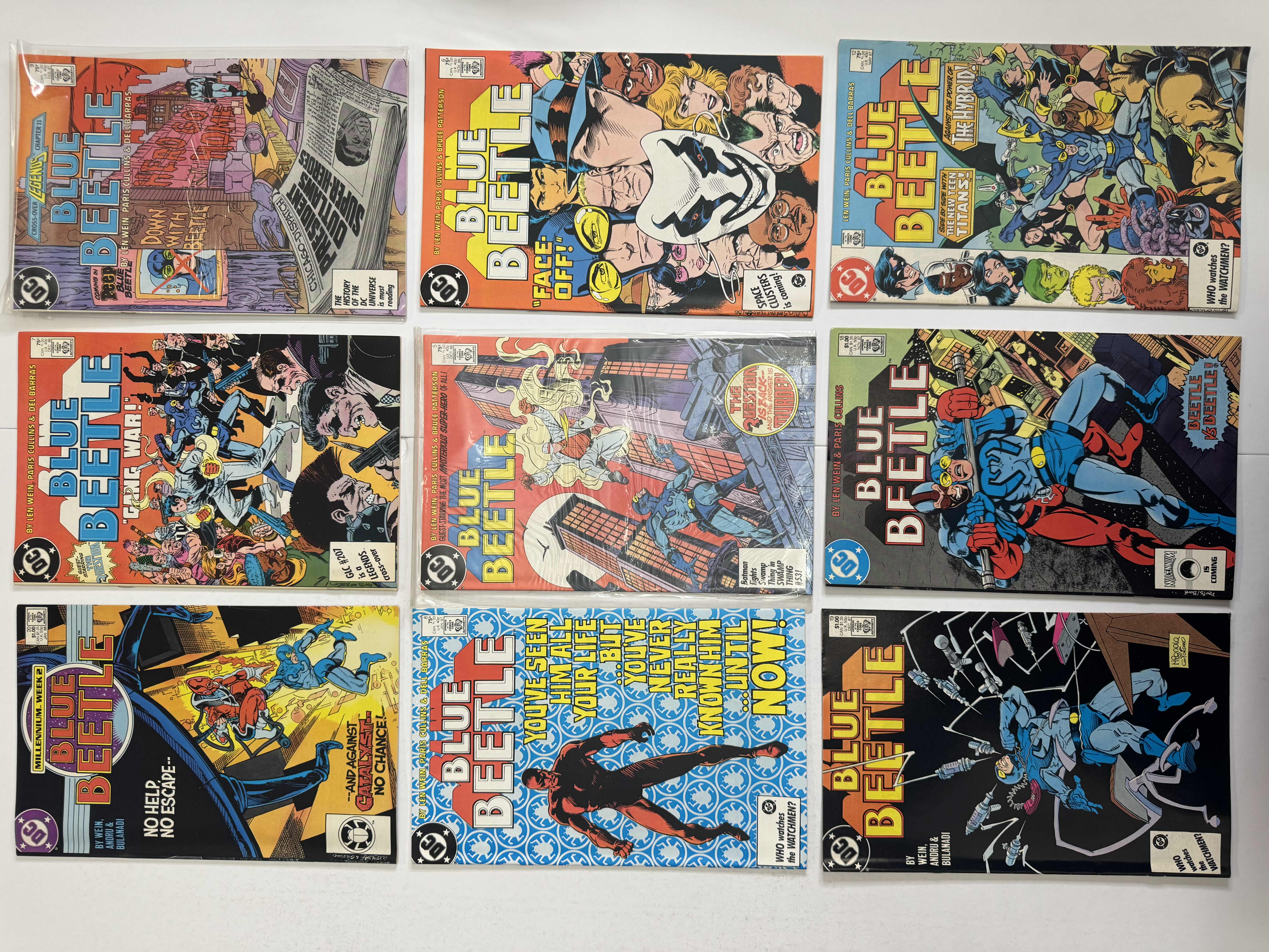 Photo 1 of 9- VINTAGE BLUE BEETLE DC COMIC BOOKS