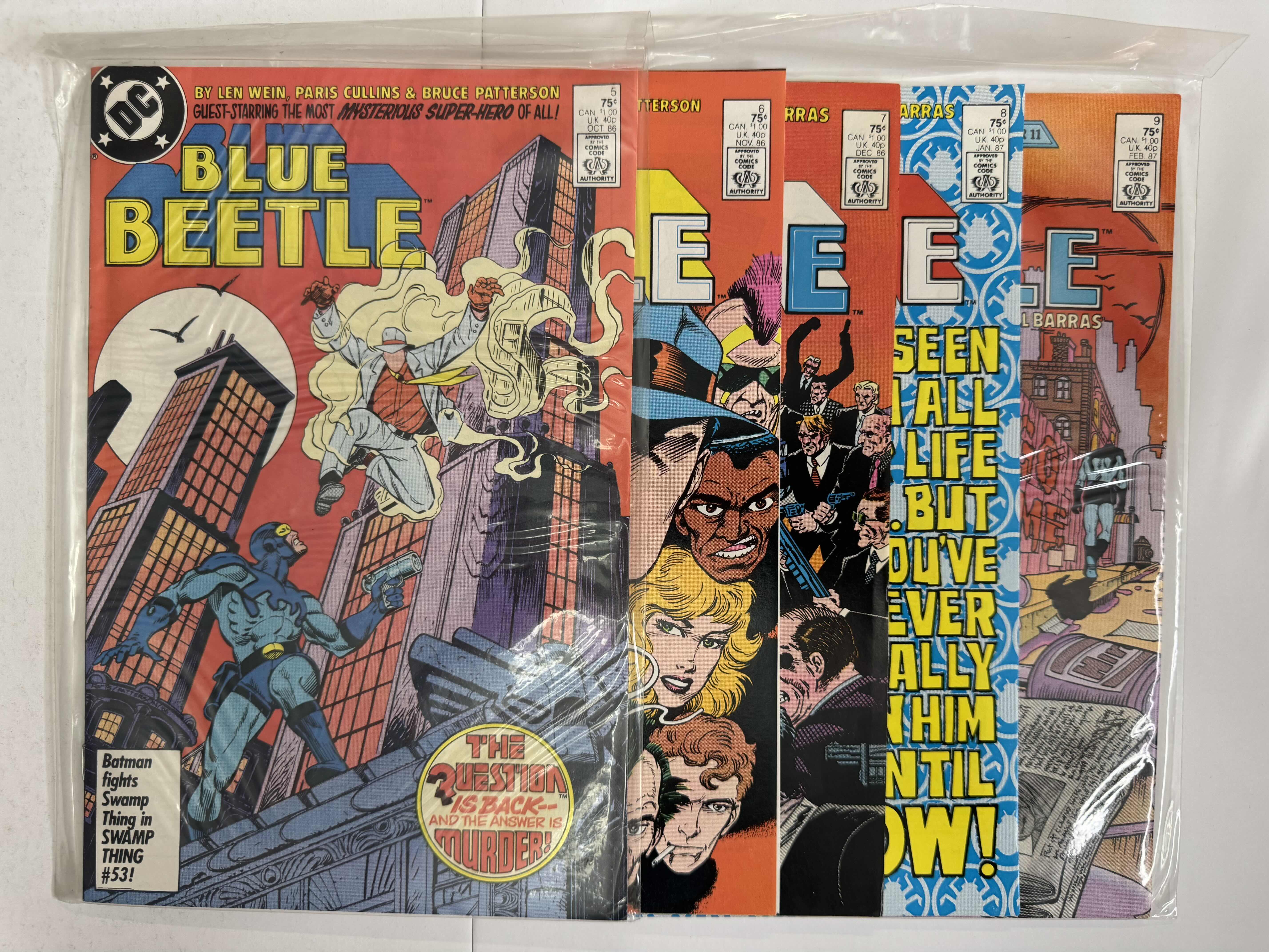 Photo 1 of 9- VINTAGE BLUE BEETLE DC COMIC BOOKS