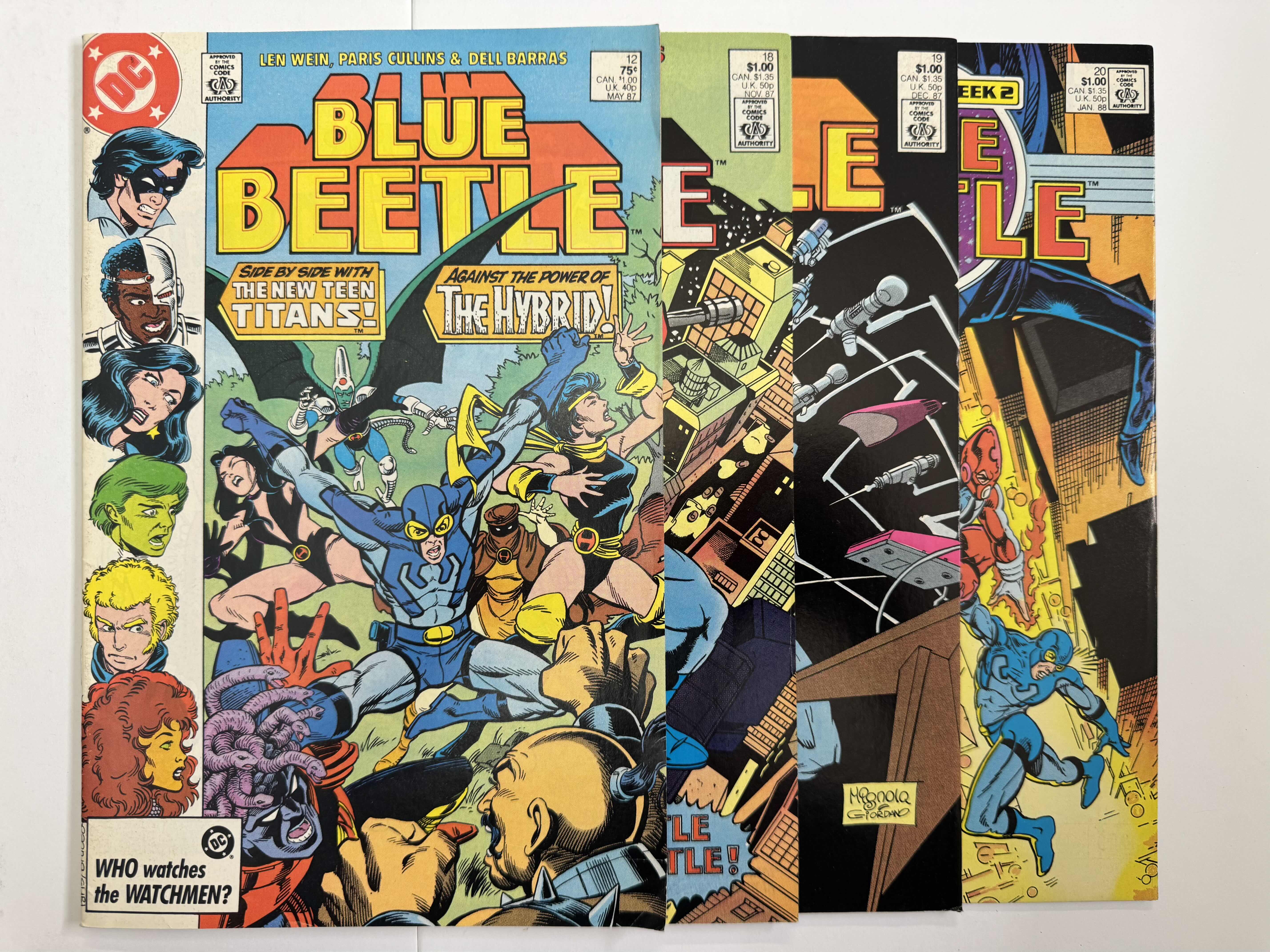 Photo 1 of 9- VINTAGE BLUE BEETLE DC COMIC BOOKS