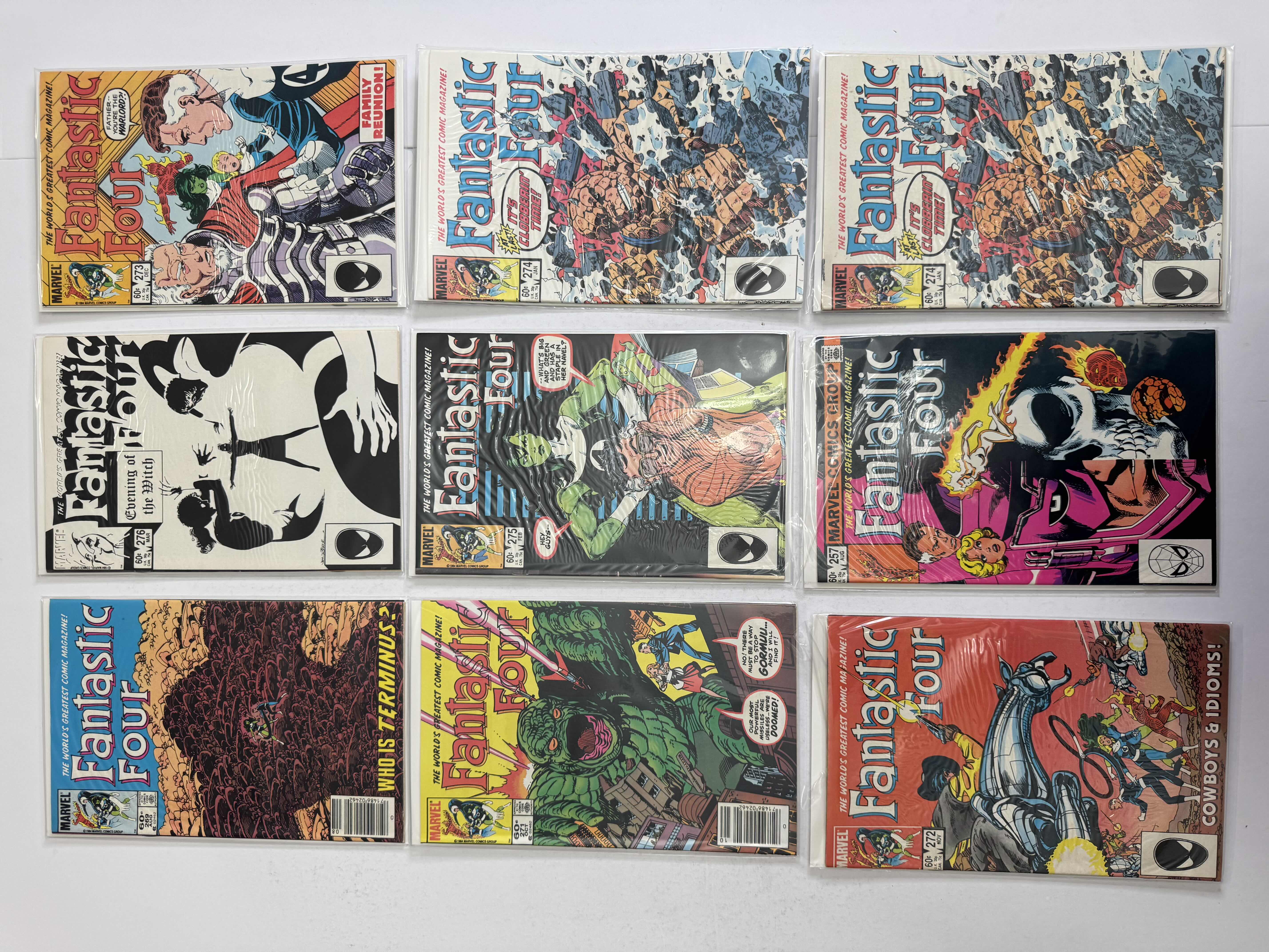 Photo 1 of 9- VINTAGE FANTASTIC FOUR MARVEL COMIC BOOKS