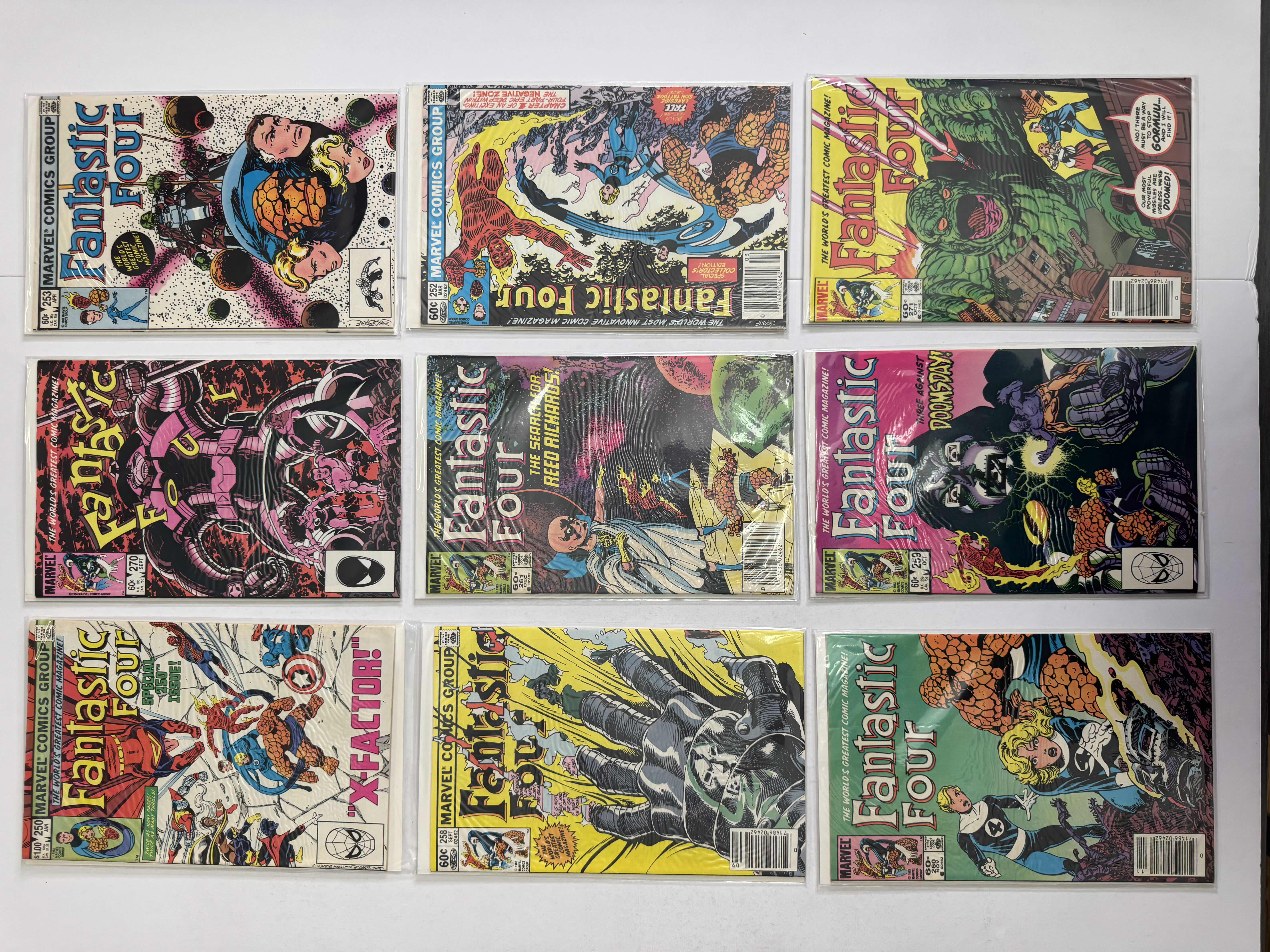 Photo 1 of 9- VINTAGE FANTASTIC FOUR MARVEL COMIC BOOKS