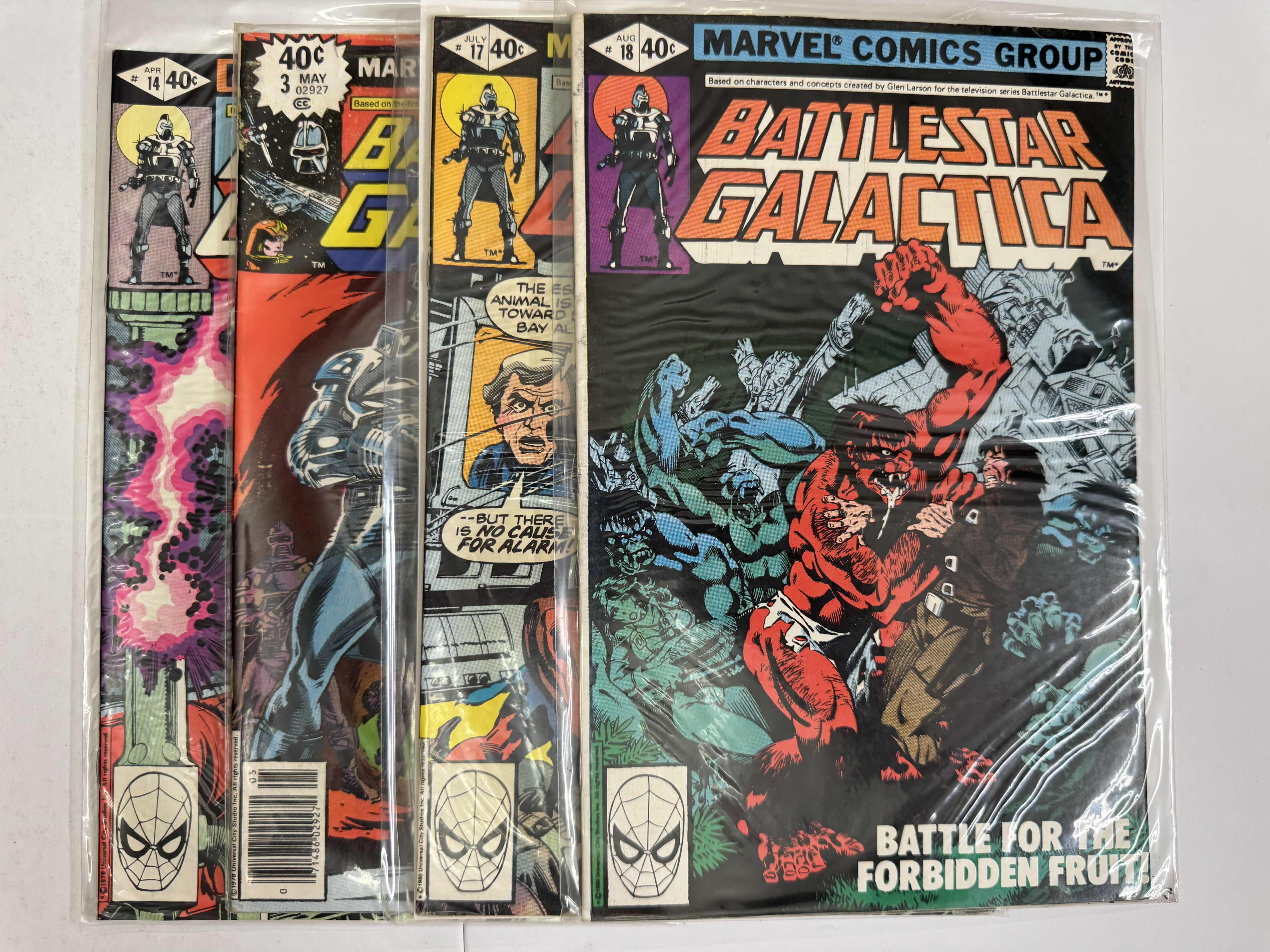 Photo 1 of 9- VINTAGE BATTLESTAR GALACTICA MARVEL COMIC BOOKS