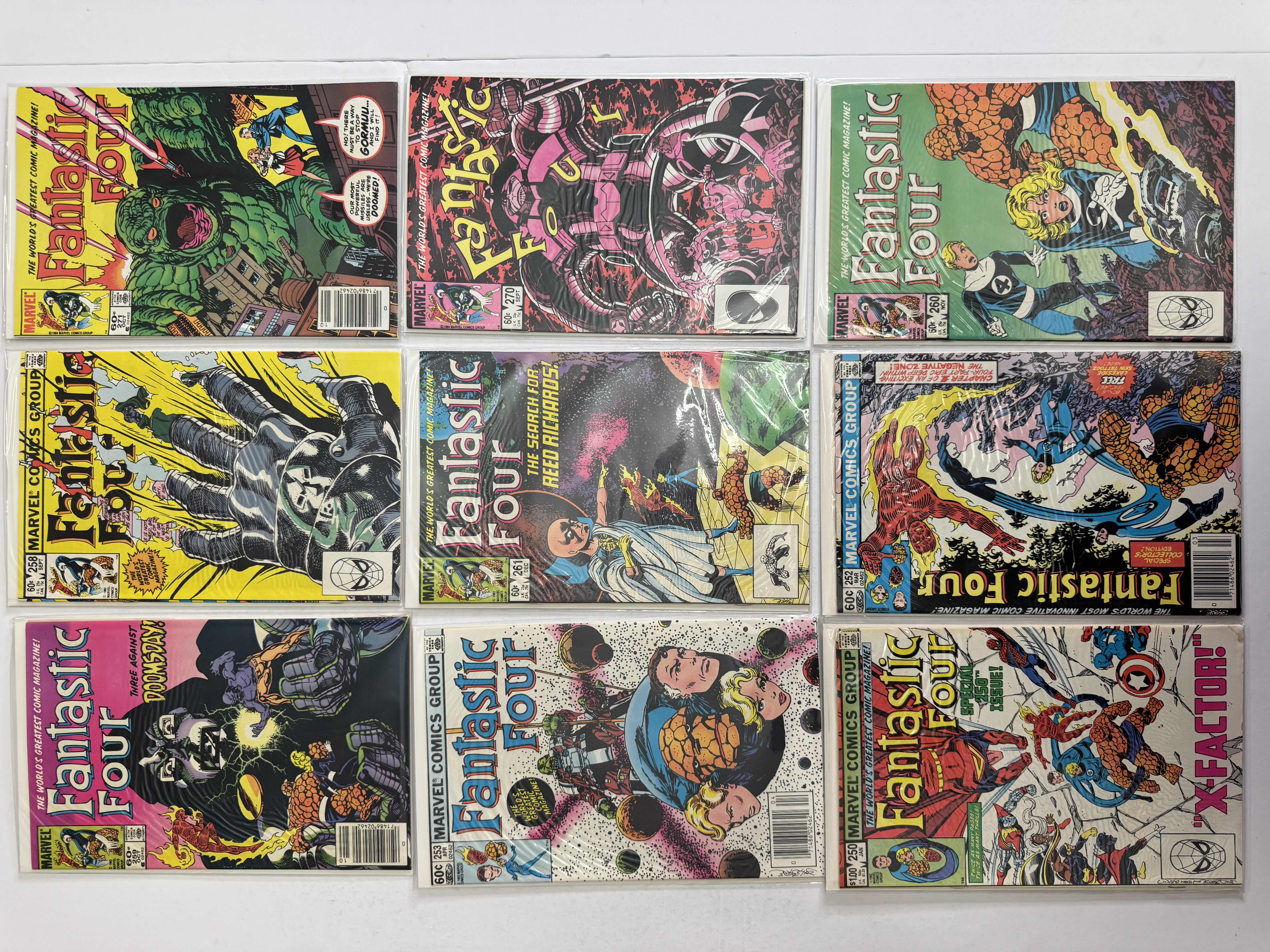 Photo 1 of 9- VINTAGE FANTASTIC FOUR MARVEL COMIC BOOKS