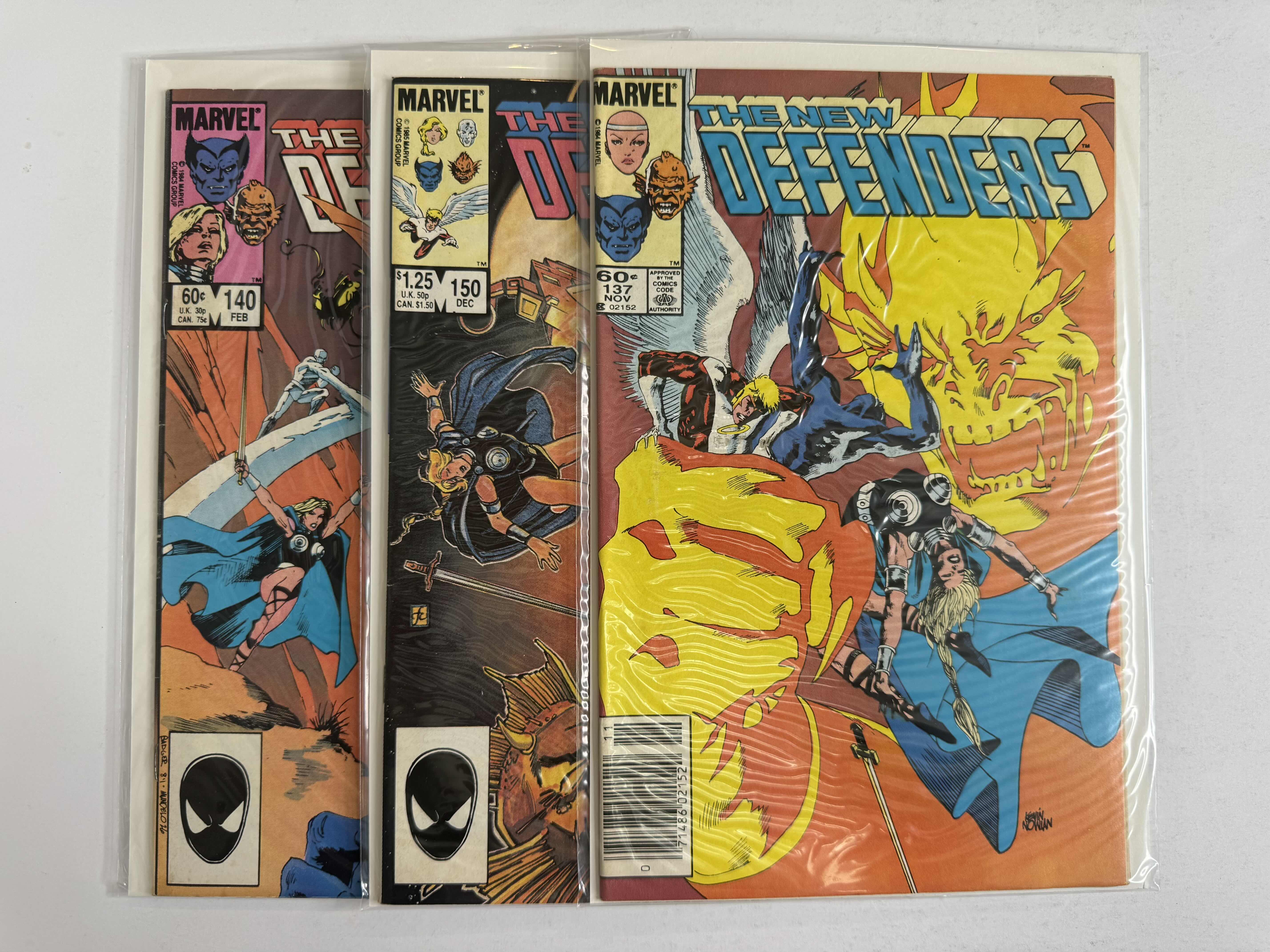 Photo 1 of 6- VINTAGE MARVEL THE NEW DEFENDERS COMIC BOOKS