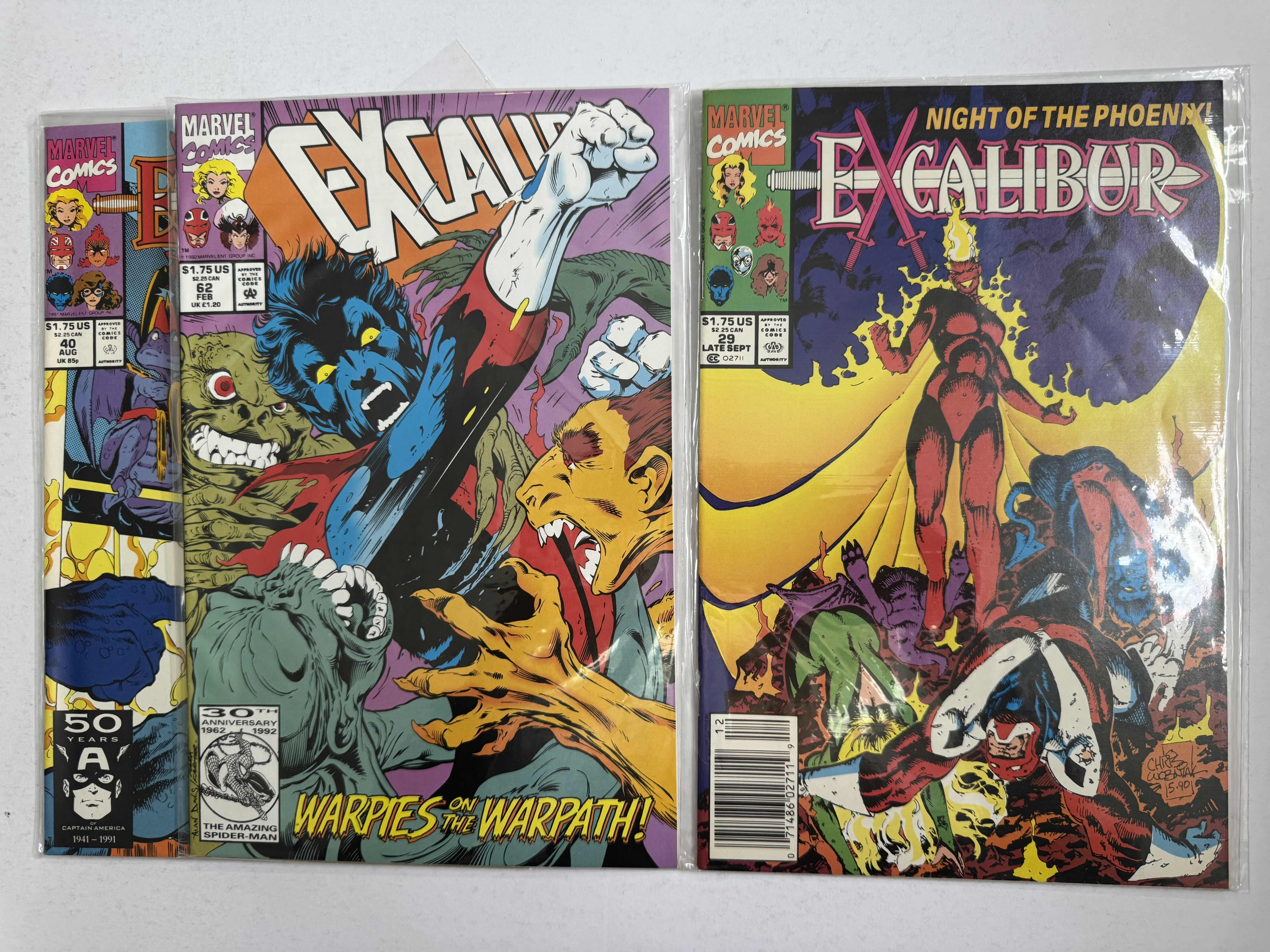 Photo 1 of 6- VINTAGE MARVEL EXCALIBUR COMIC BOOKS