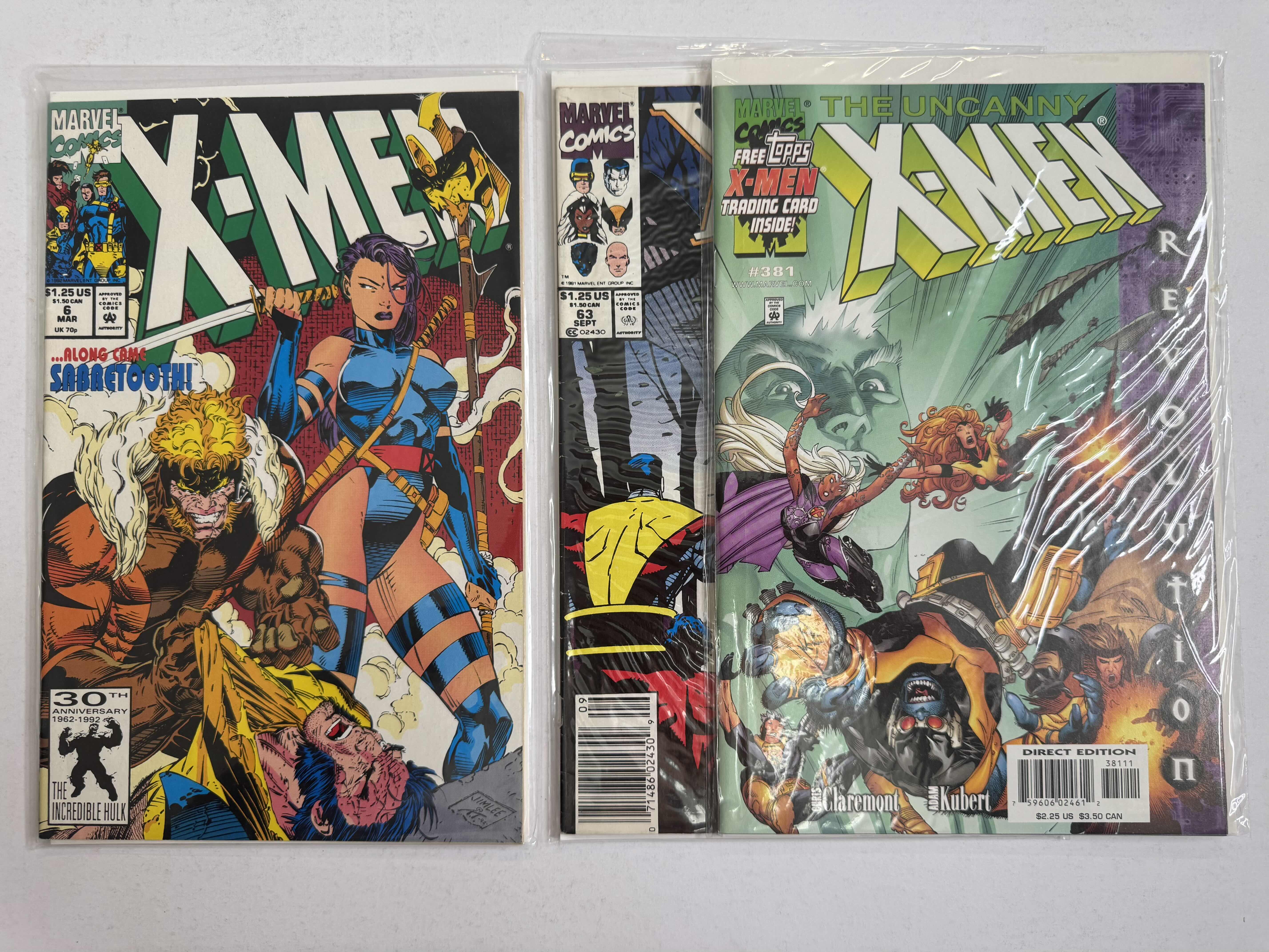 Photo 1 of 6- VINTAGE MARVEL X-MEN COMIC BOOKS