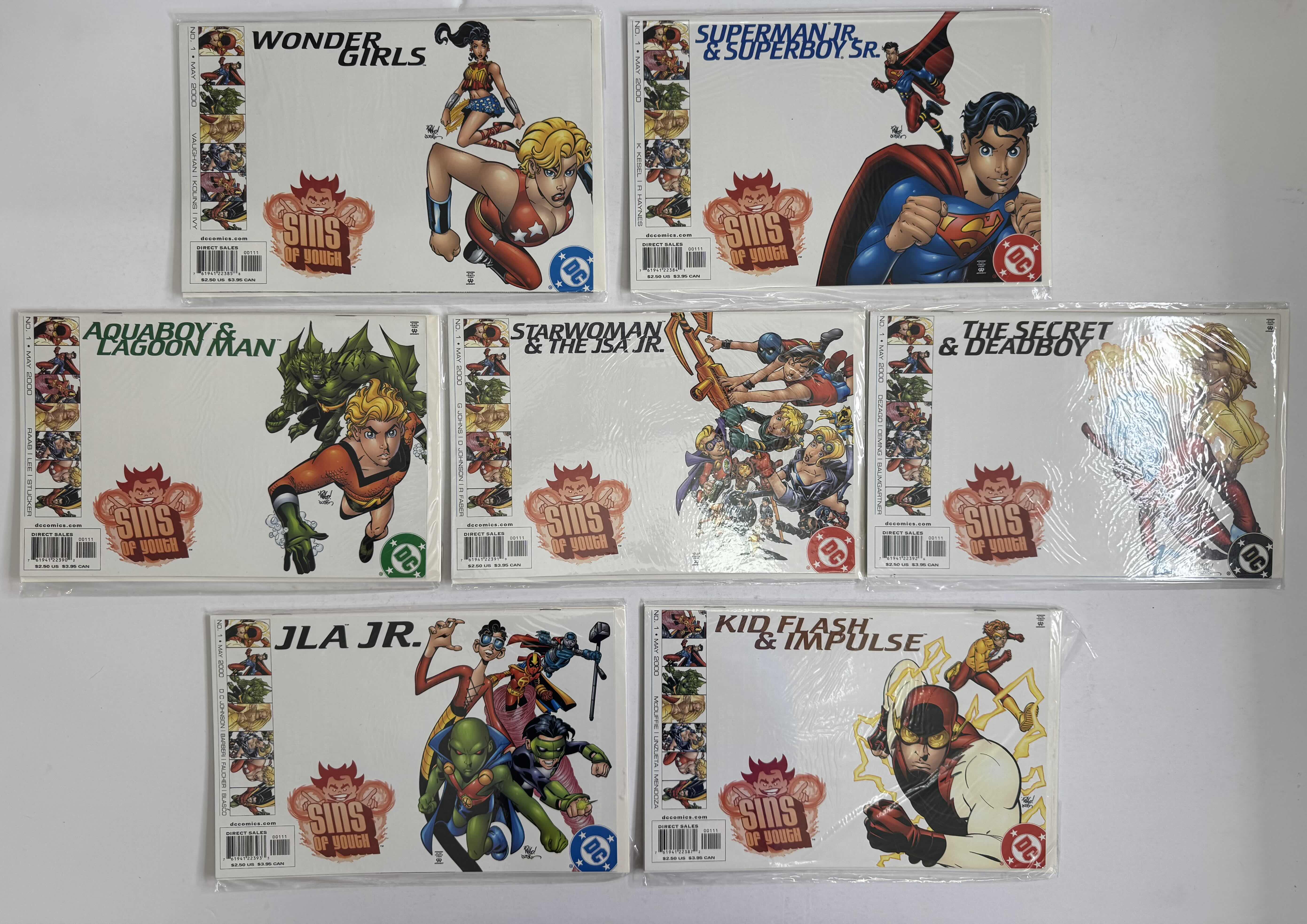 Photo 1 of 7- VINTAGE DC SINS OF YOUTH COMIC BOOKS