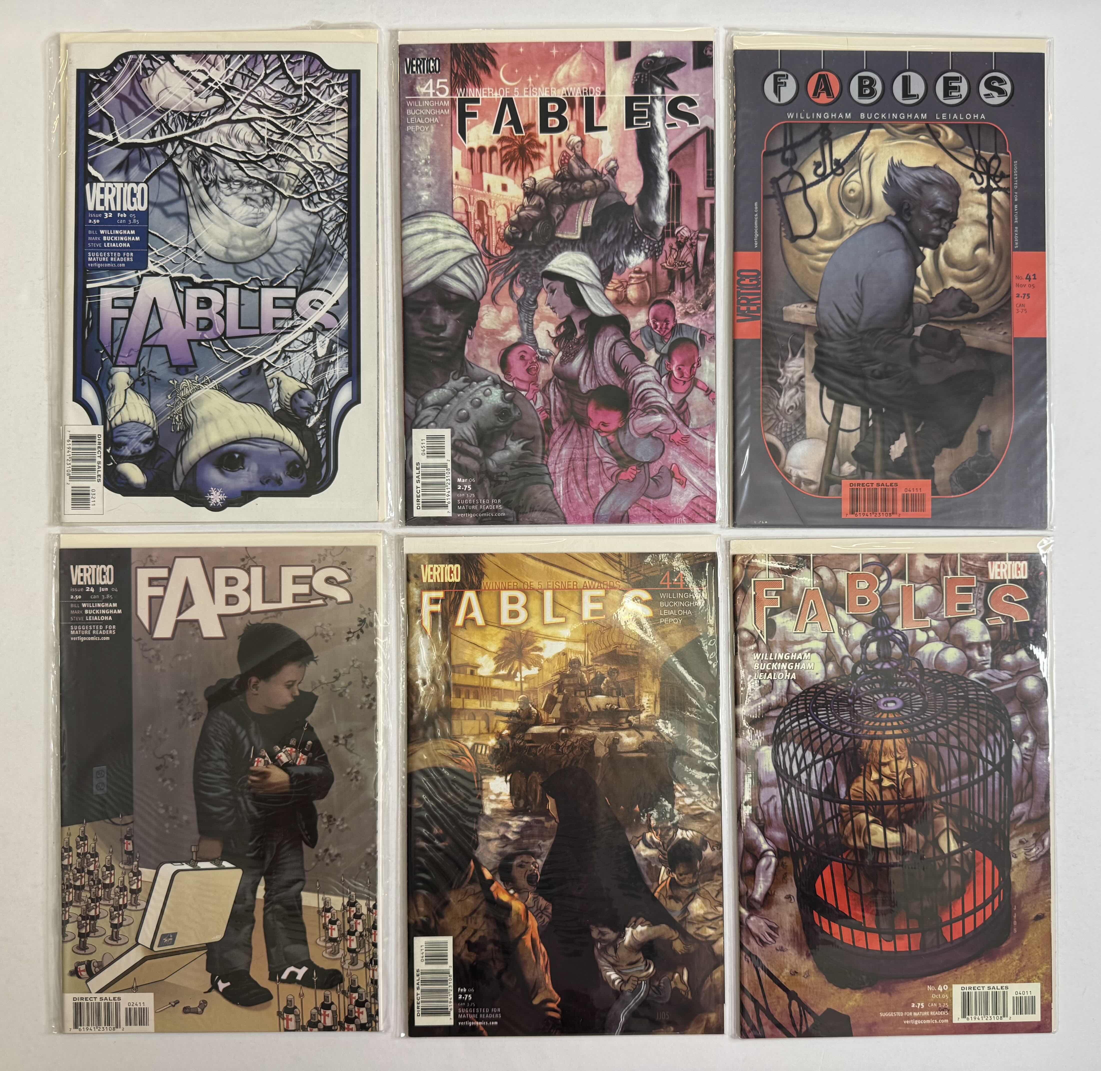 Photo 1 of 6- VINTAGE VERTIGO FABLES COMIC BOOKS