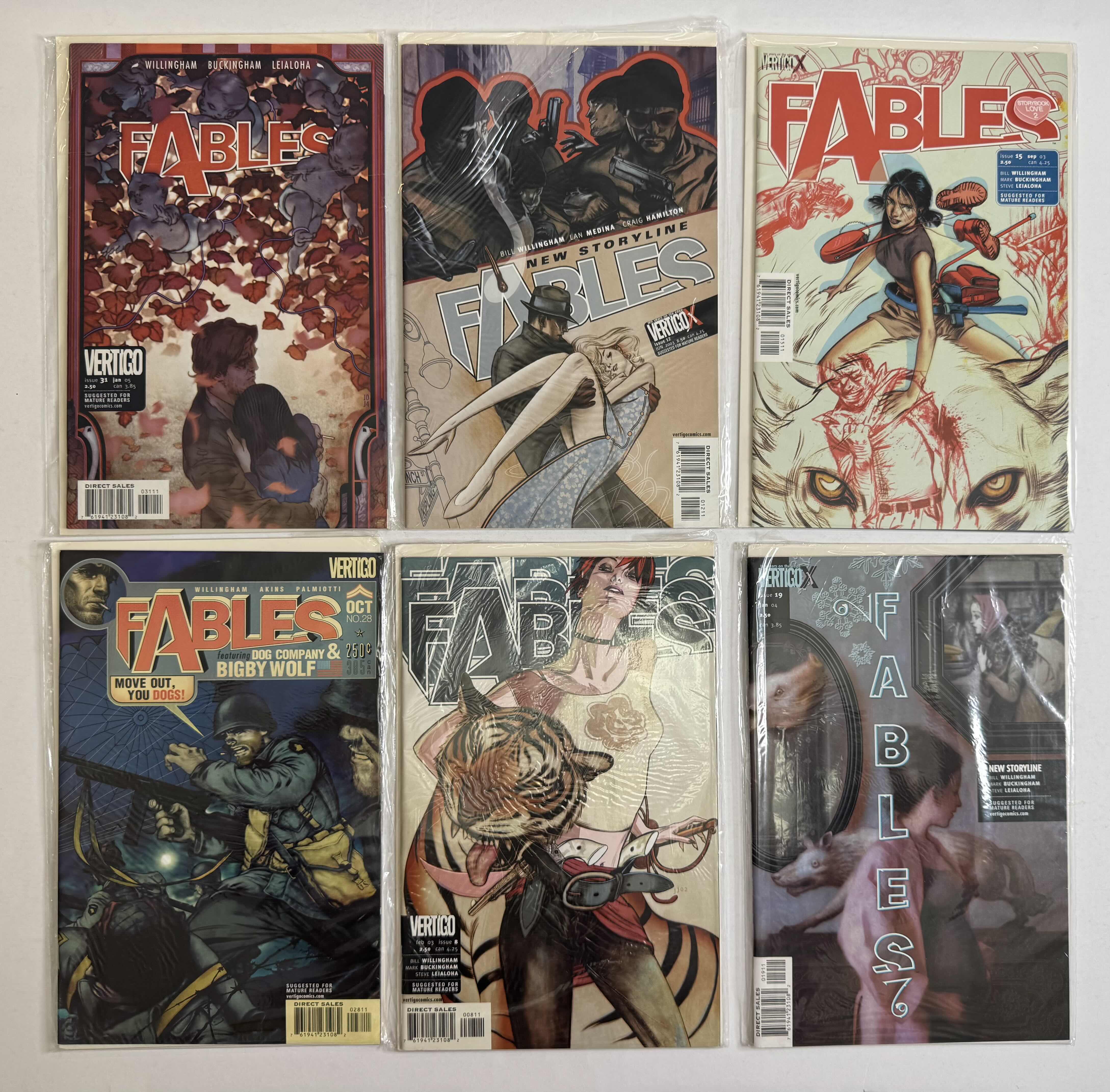 Photo 1 of 6- VINTAGE VERTIGO FABLES COMIC BOOKS