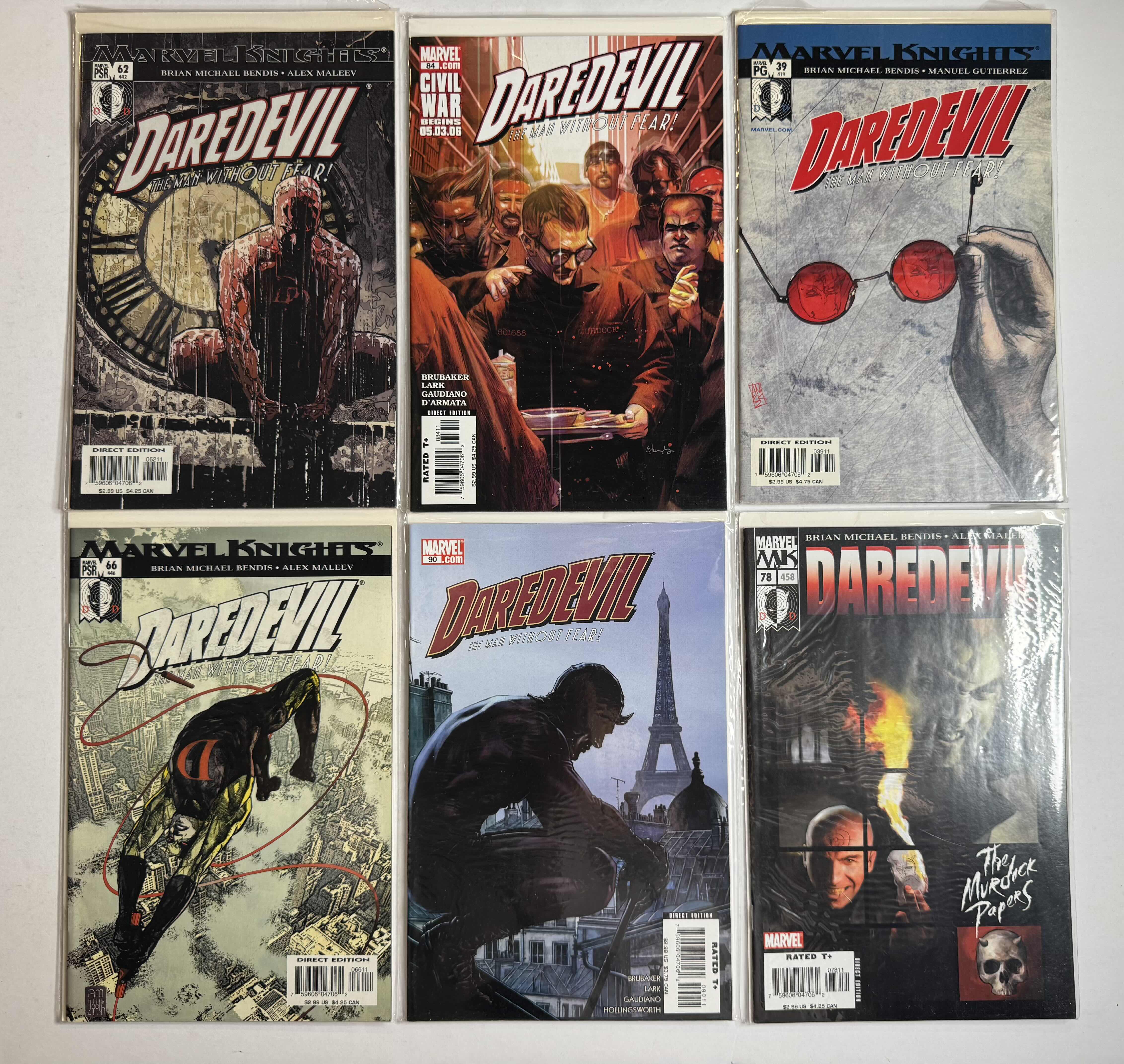 Photo 1 of 6- VINTAGE MARVEL DAREDEVIL COMIC BOOKS