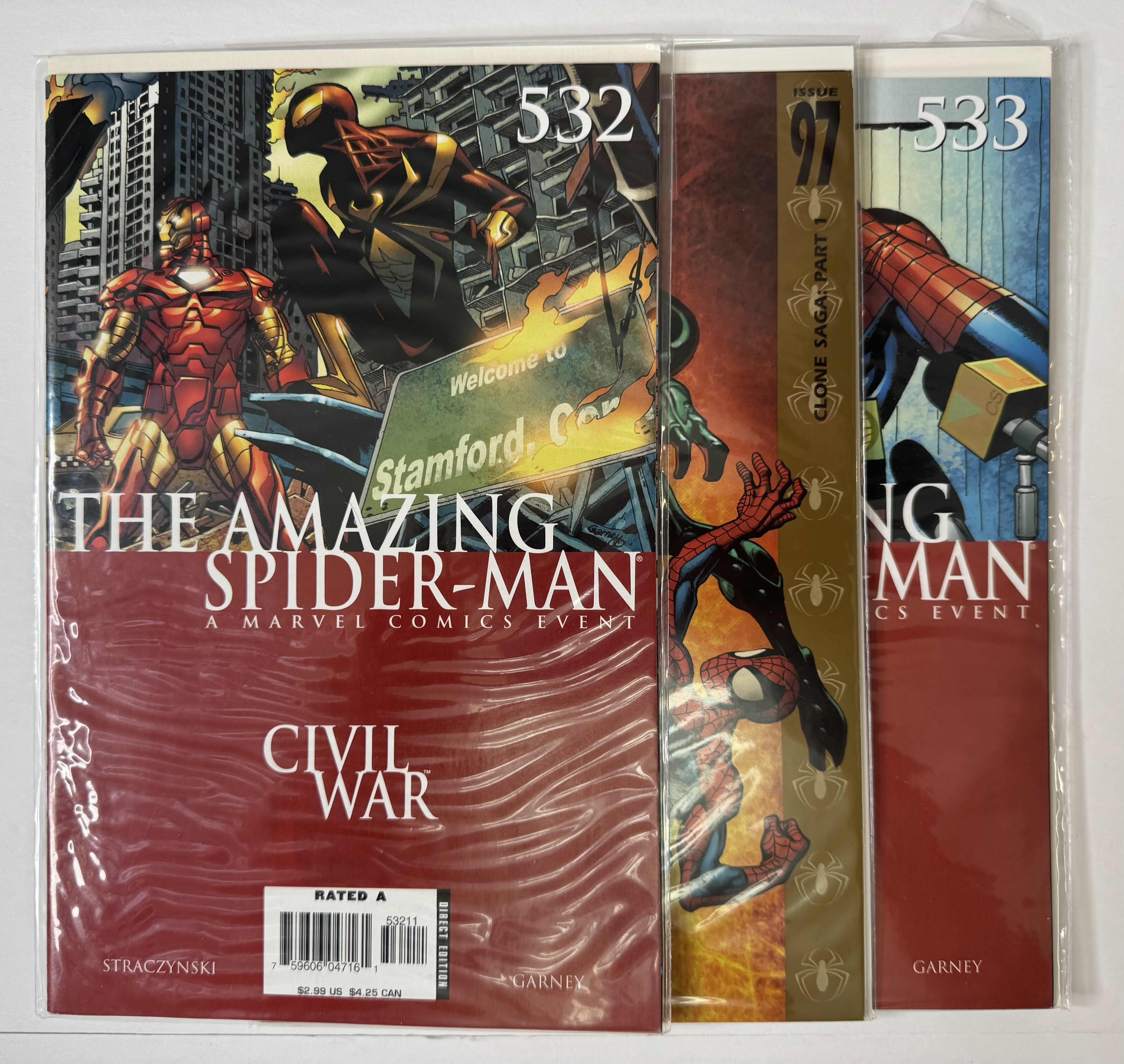 Photo 1 of 6- VINTAGE SPIDER-MAN COMIC BOOKS