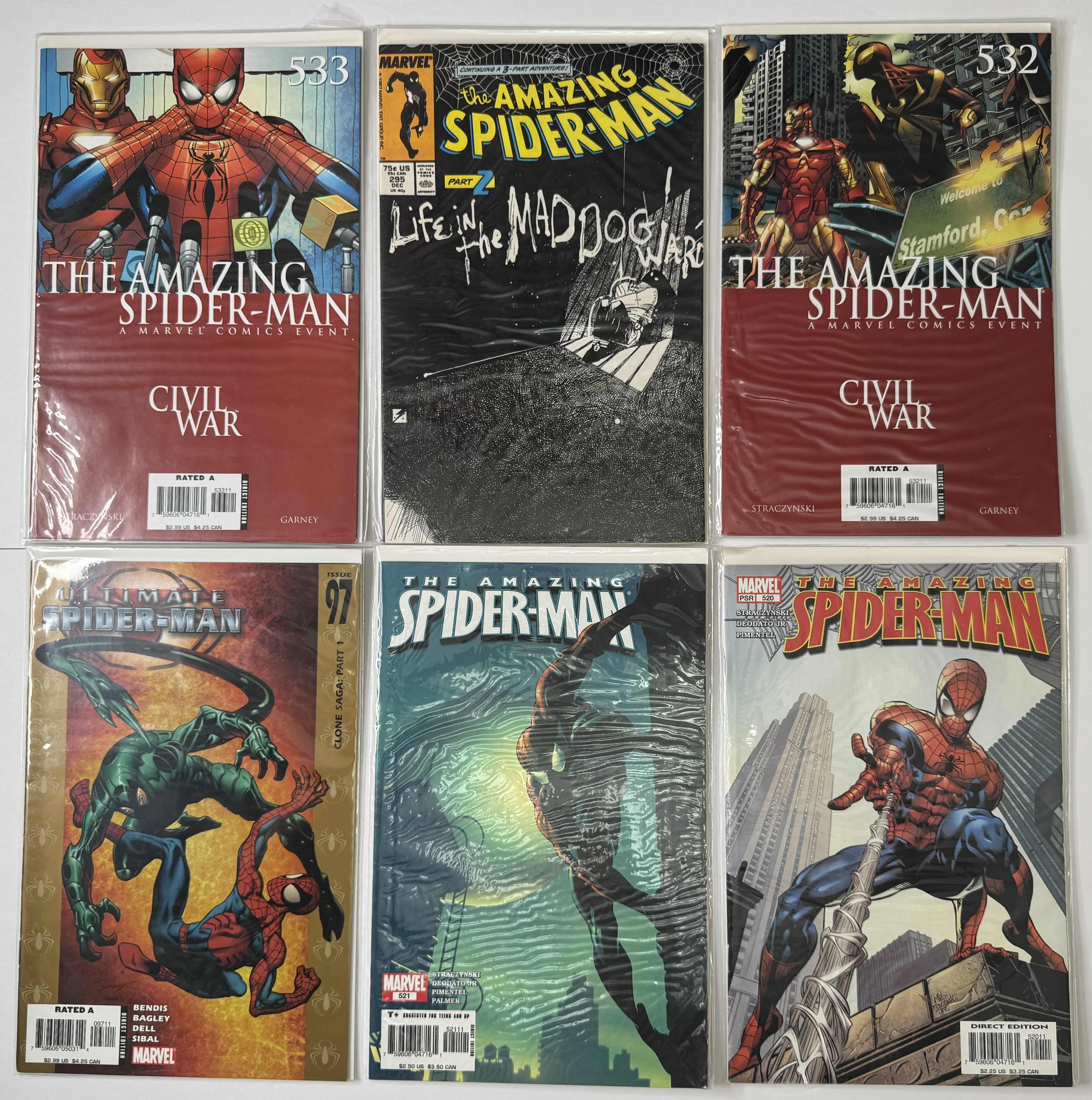 Photo 1 of 6- VINTAGE SPIDER-MAN COMIC BOOKS