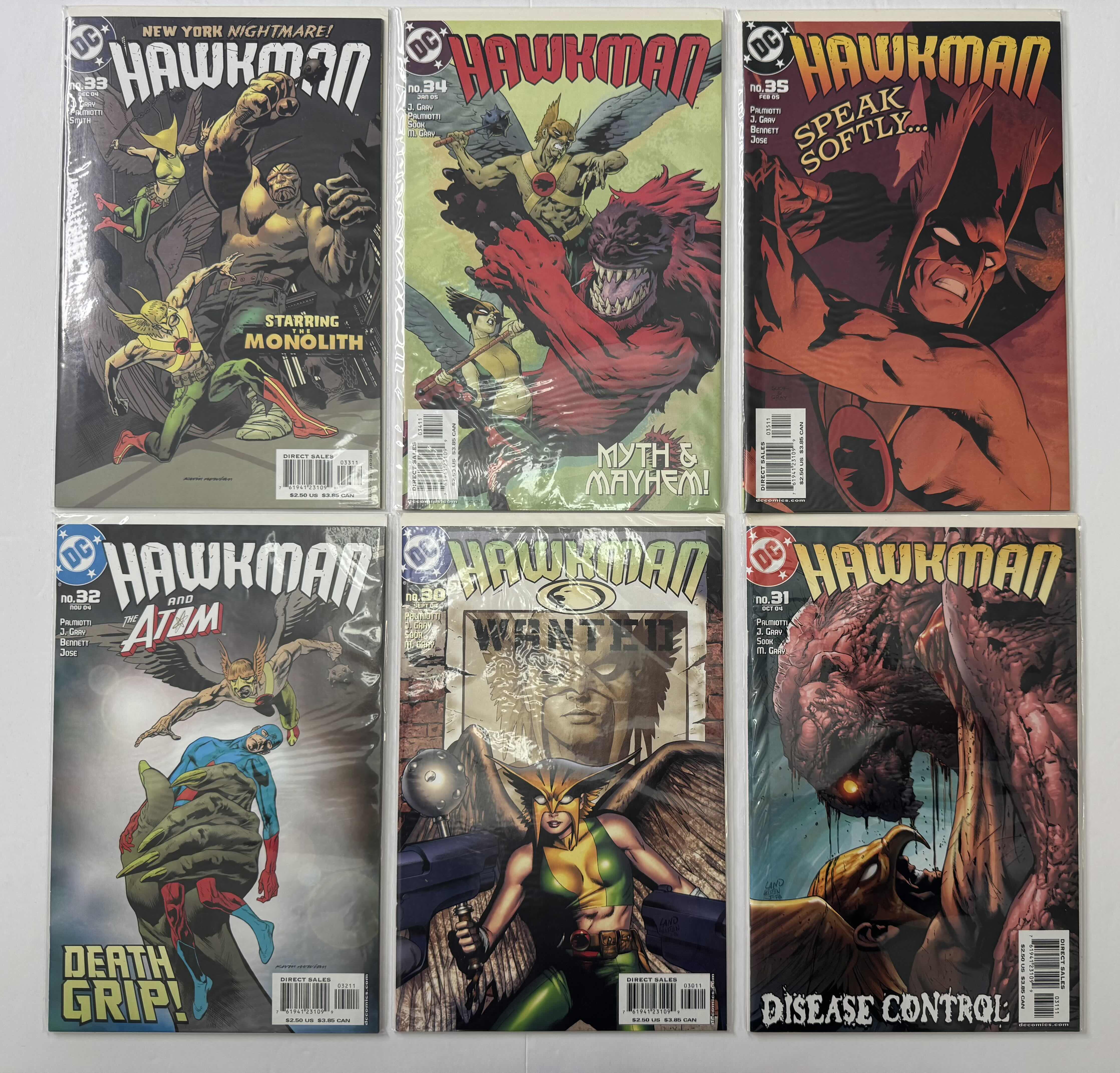 Photo 1 of 6- VINTAGE DC HAWKMAN COMIC BOOKS