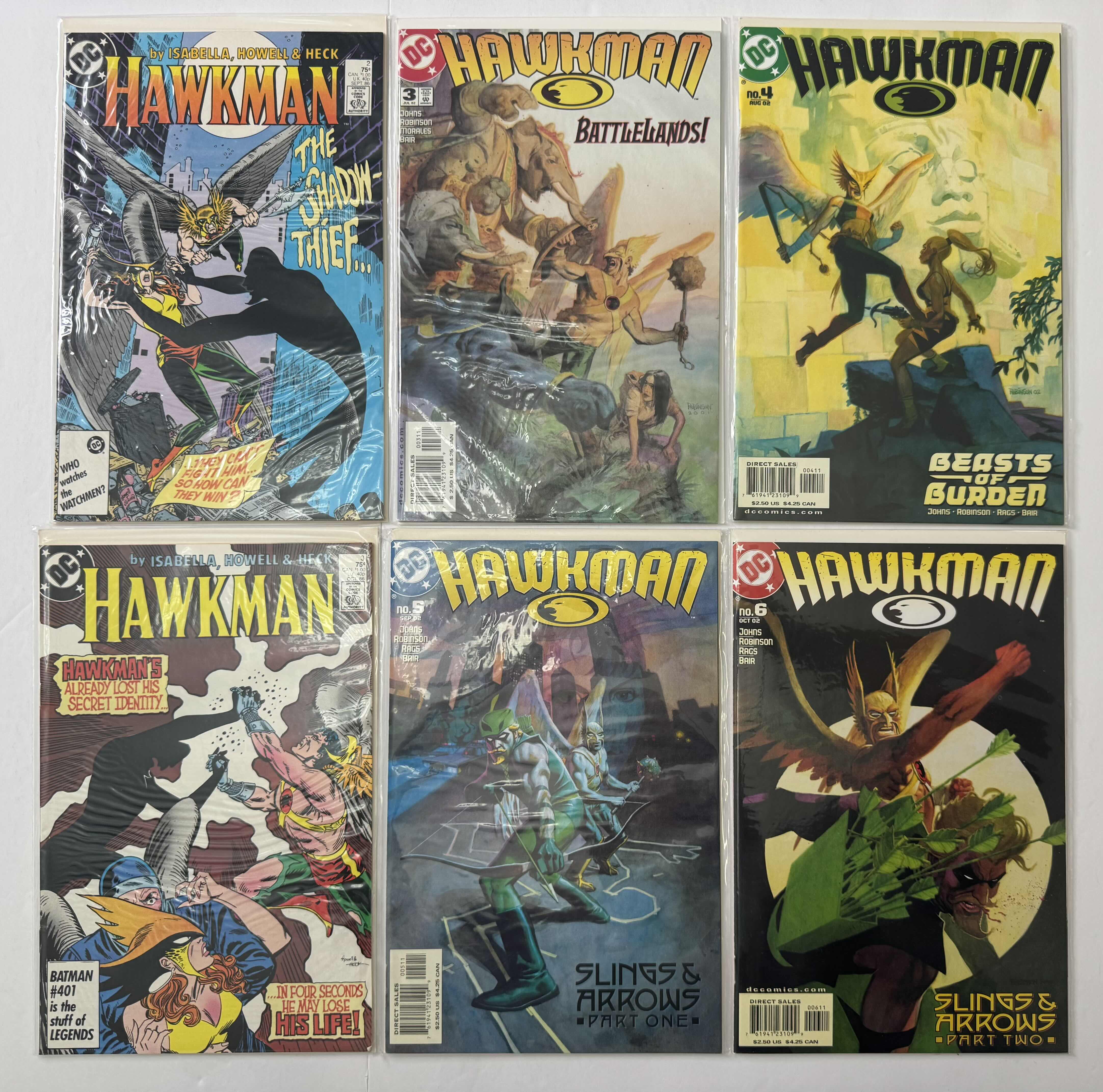 Photo 1 of 6- VINTAGE DC HAWKMAN COMIC BOOKS
