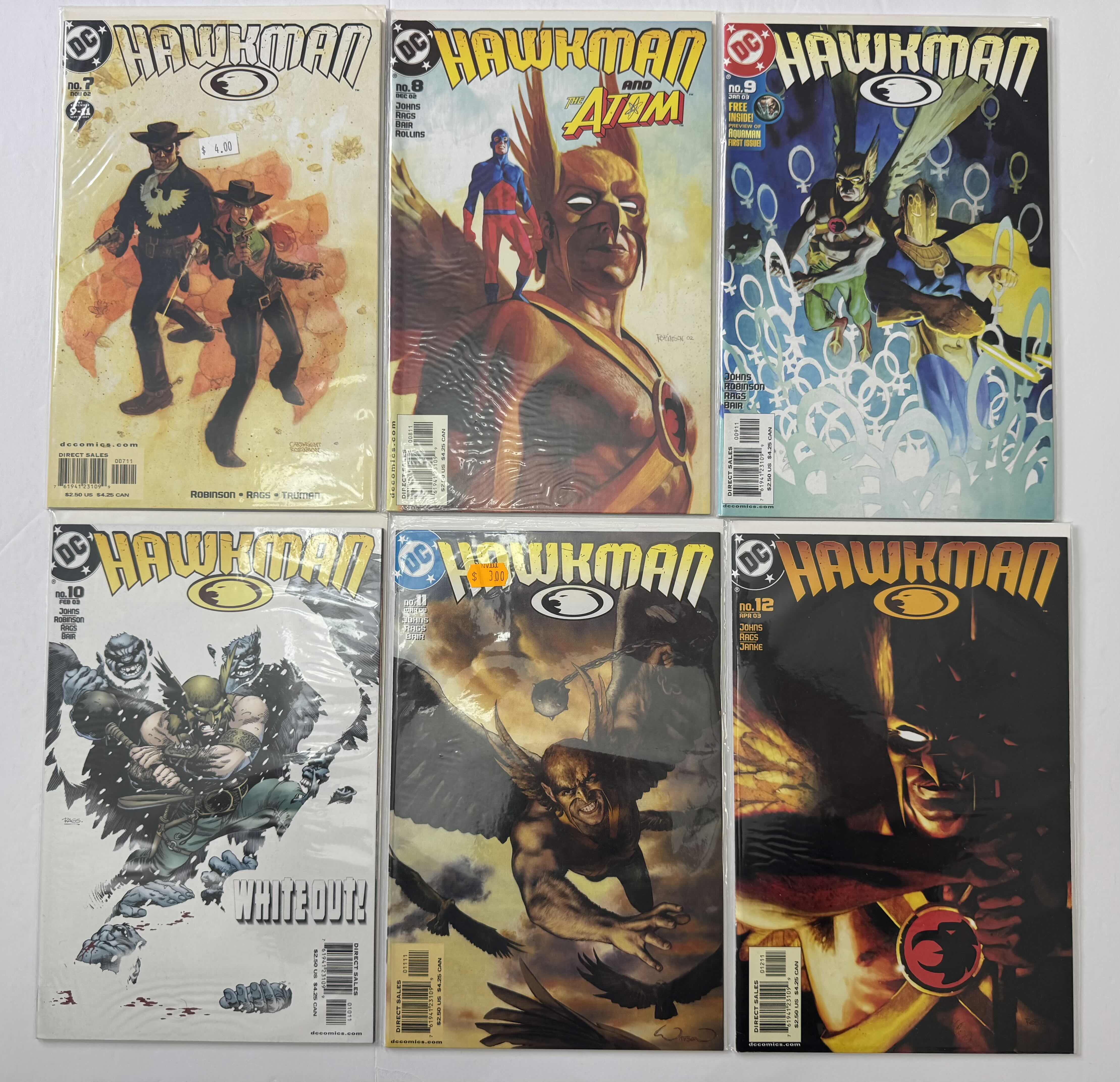 Photo 1 of 6- VINTAGE DC HAWKMAN COMIC BOOKS