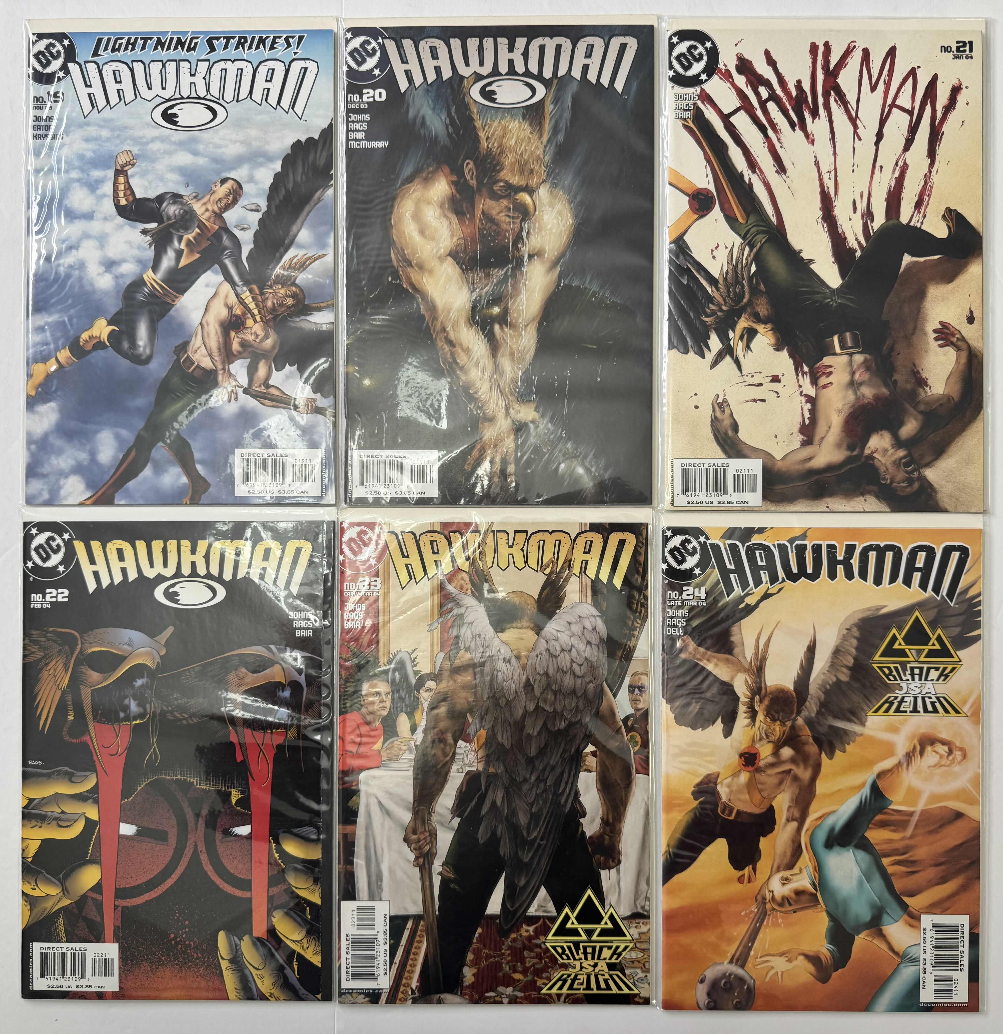 Photo 1 of 6- VINTAGE DC HAWKMAN COMIC BOOKS