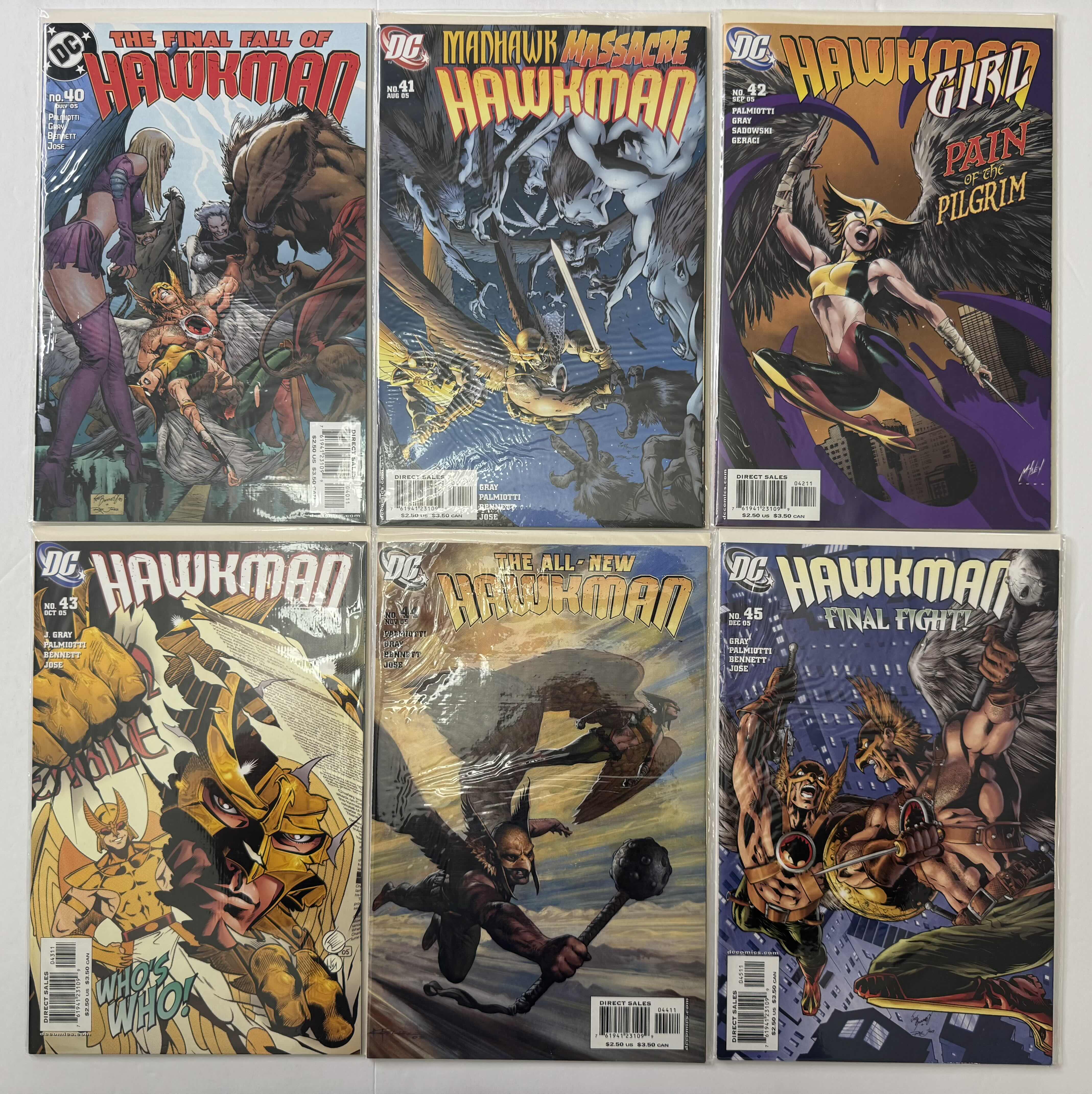 Photo 1 of 6- VINTAGE DC HAWKMAN COMIC BOOKS