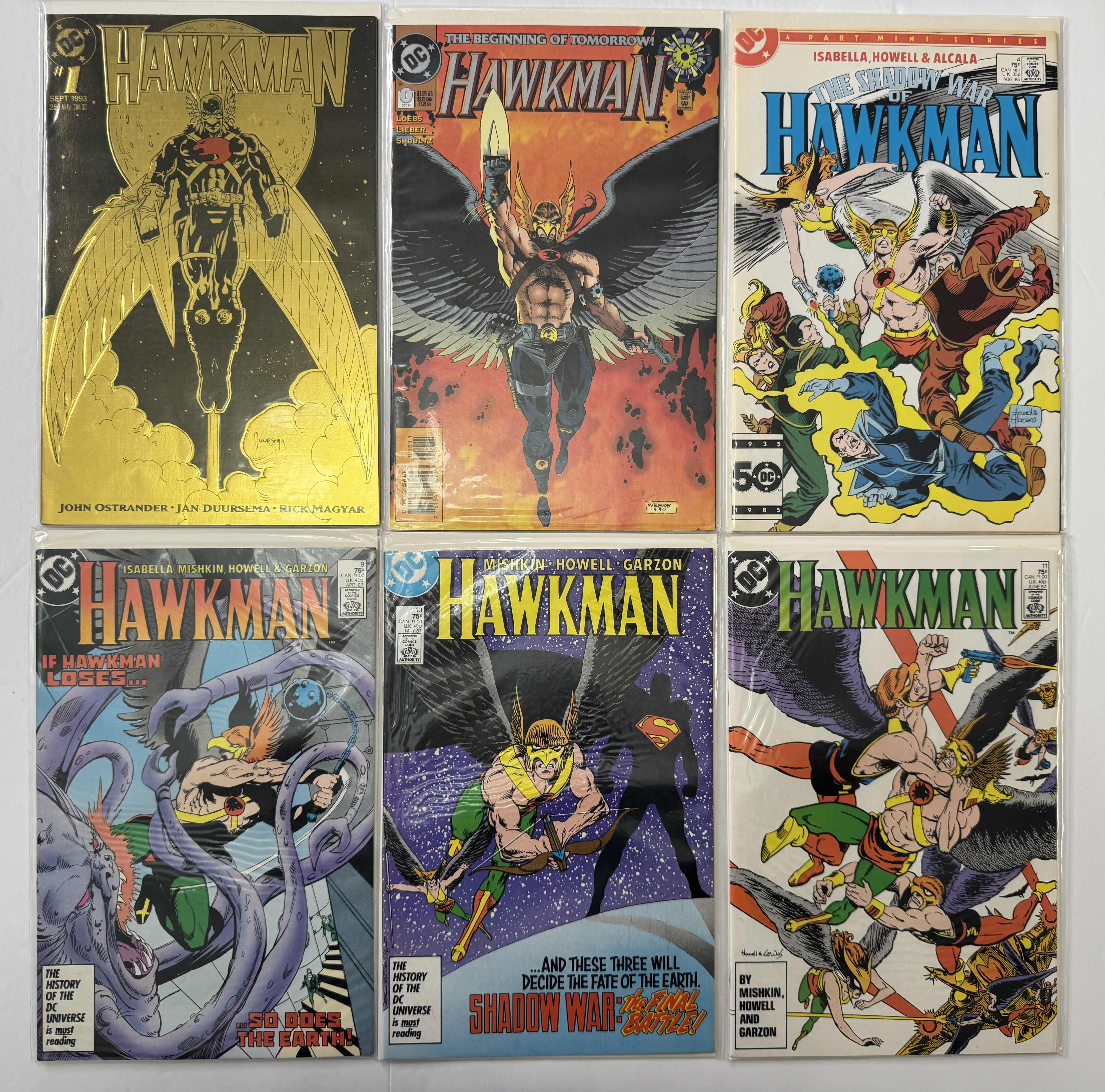 Photo 1 of 6- VINTAGE DC HAWKMAN COMIC BOOKS