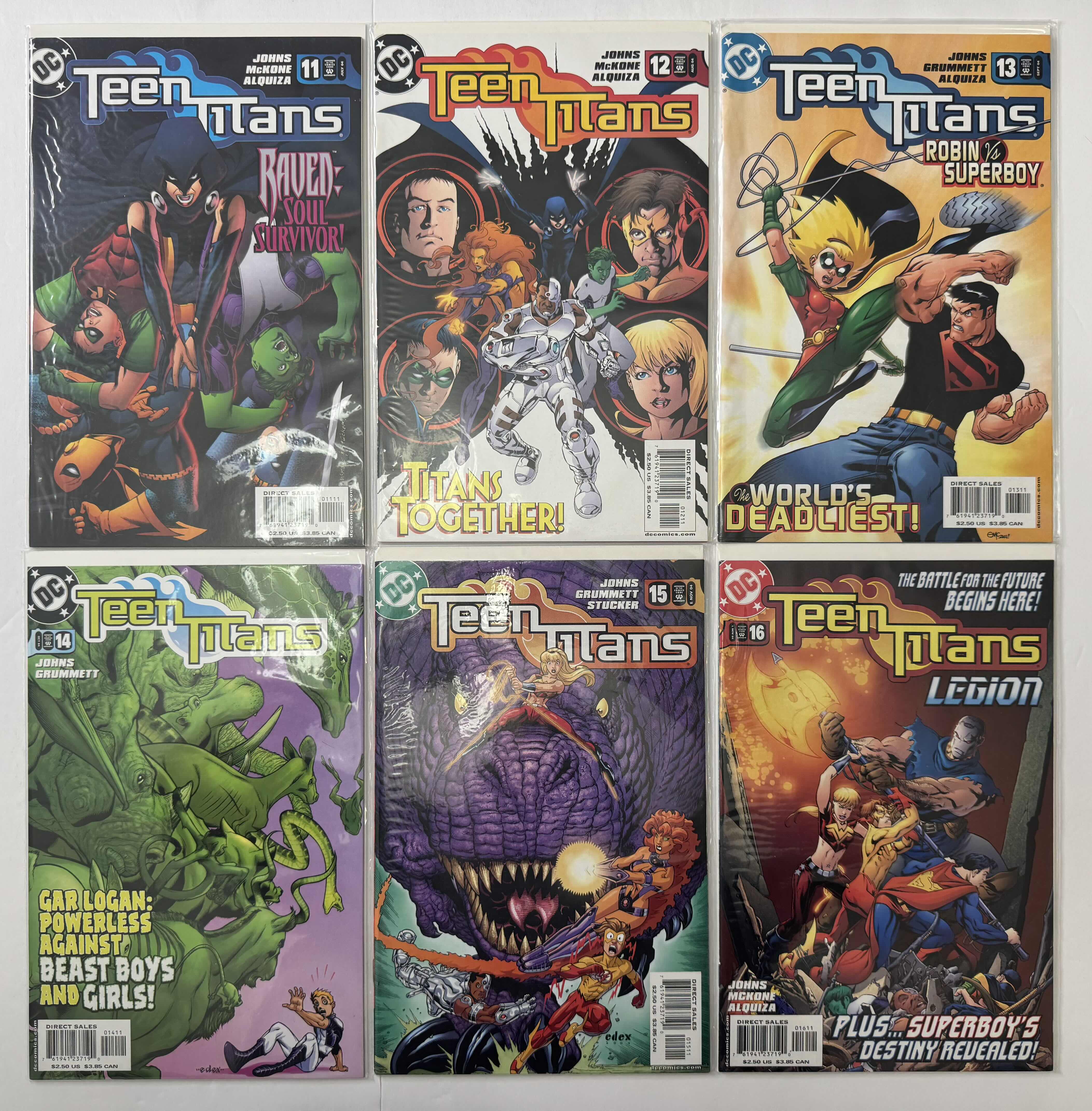 Photo 1 of 6- VINTAGE DC TEEN TITANS COMIC BOOKS