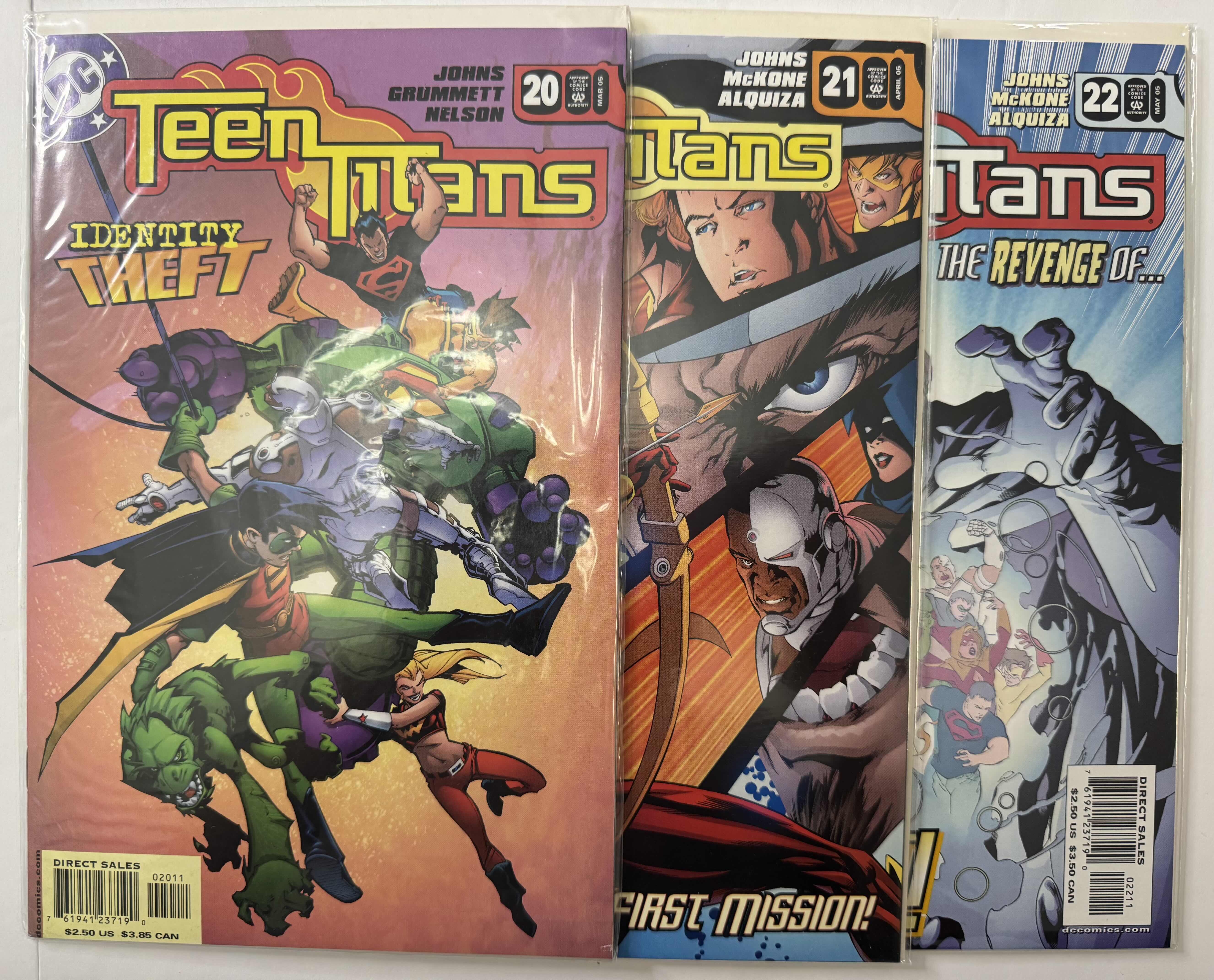 Photo 1 of 6- VINTAGE DC TEEN TITANS COMIC BOOKS