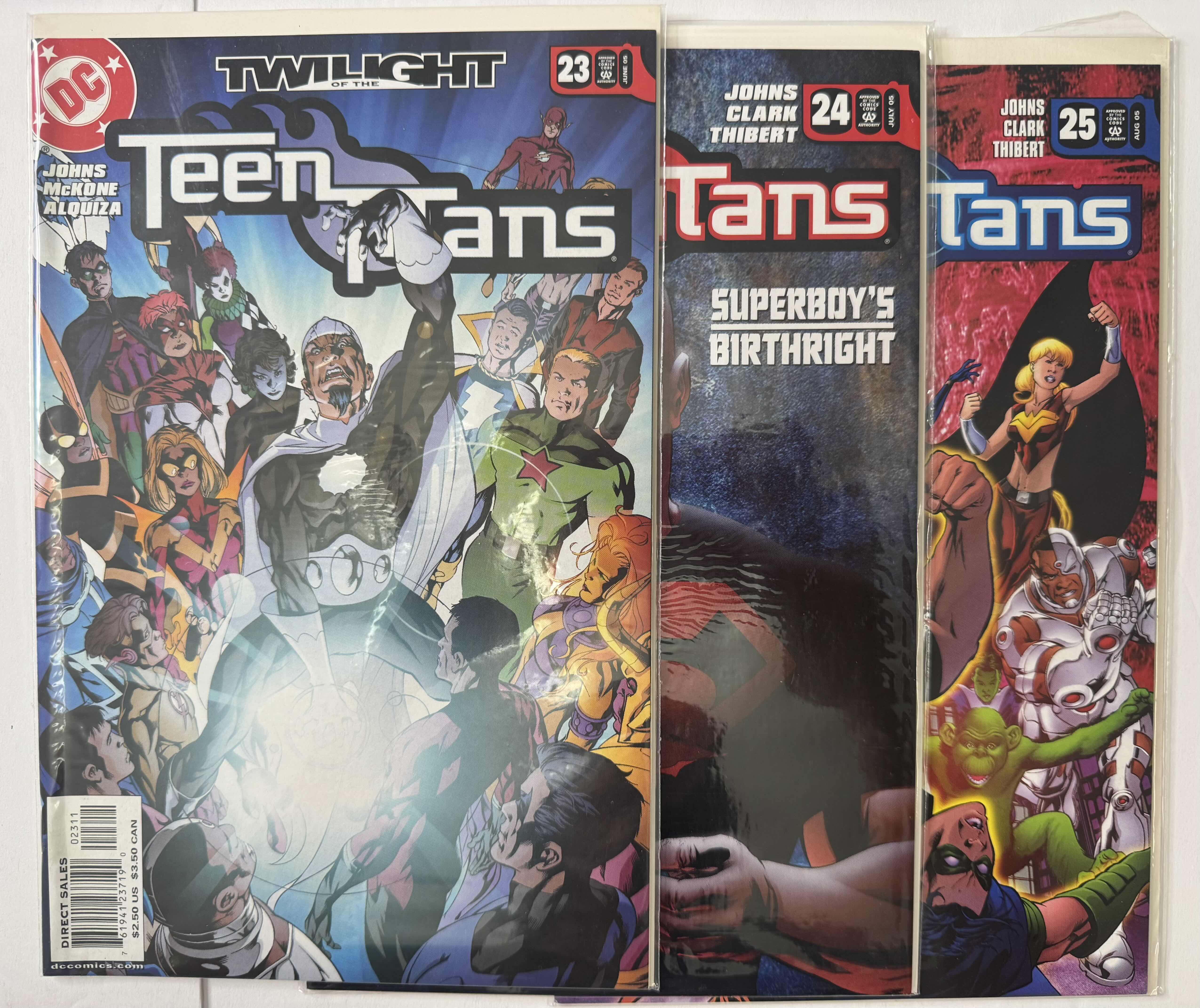 Photo 1 of 6- VINTAGE DC TEEN TITANS COMIC BOOKS