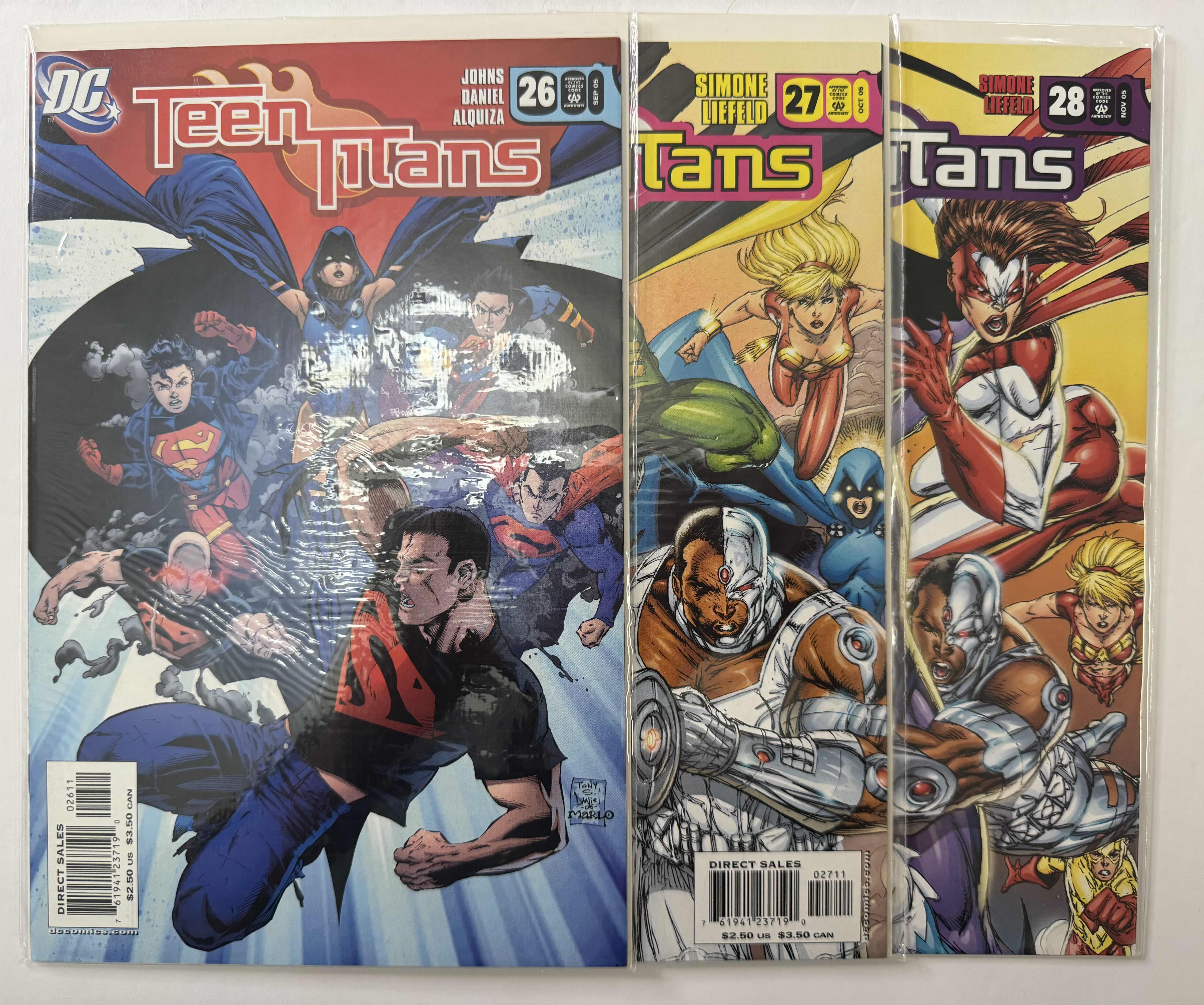 Photo 1 of 6- VINTAGE DC TEEN TITANS COMIC BOOKS