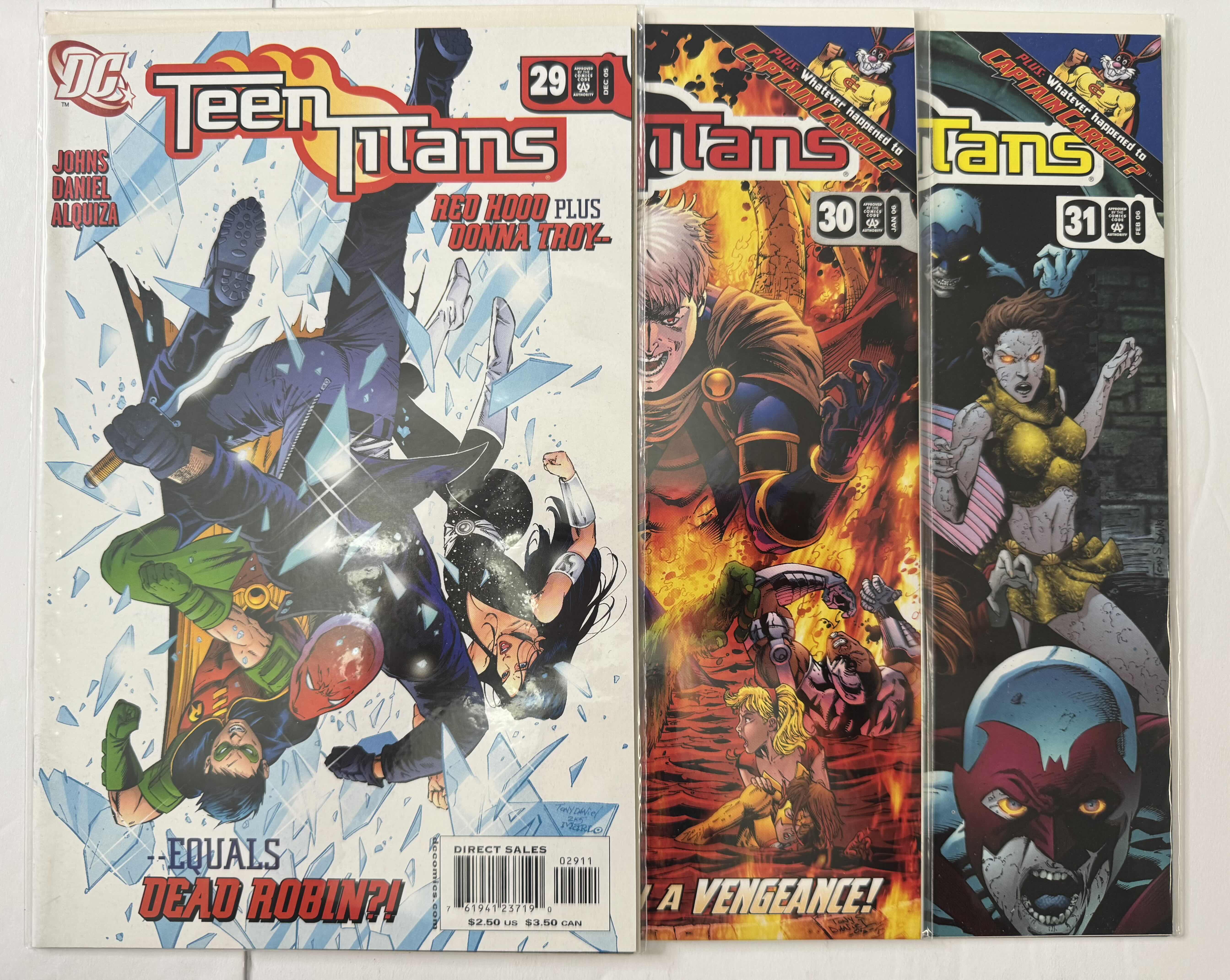 Photo 1 of 6- VINTAGE DC TEEN TITANS COMIC BOOKS