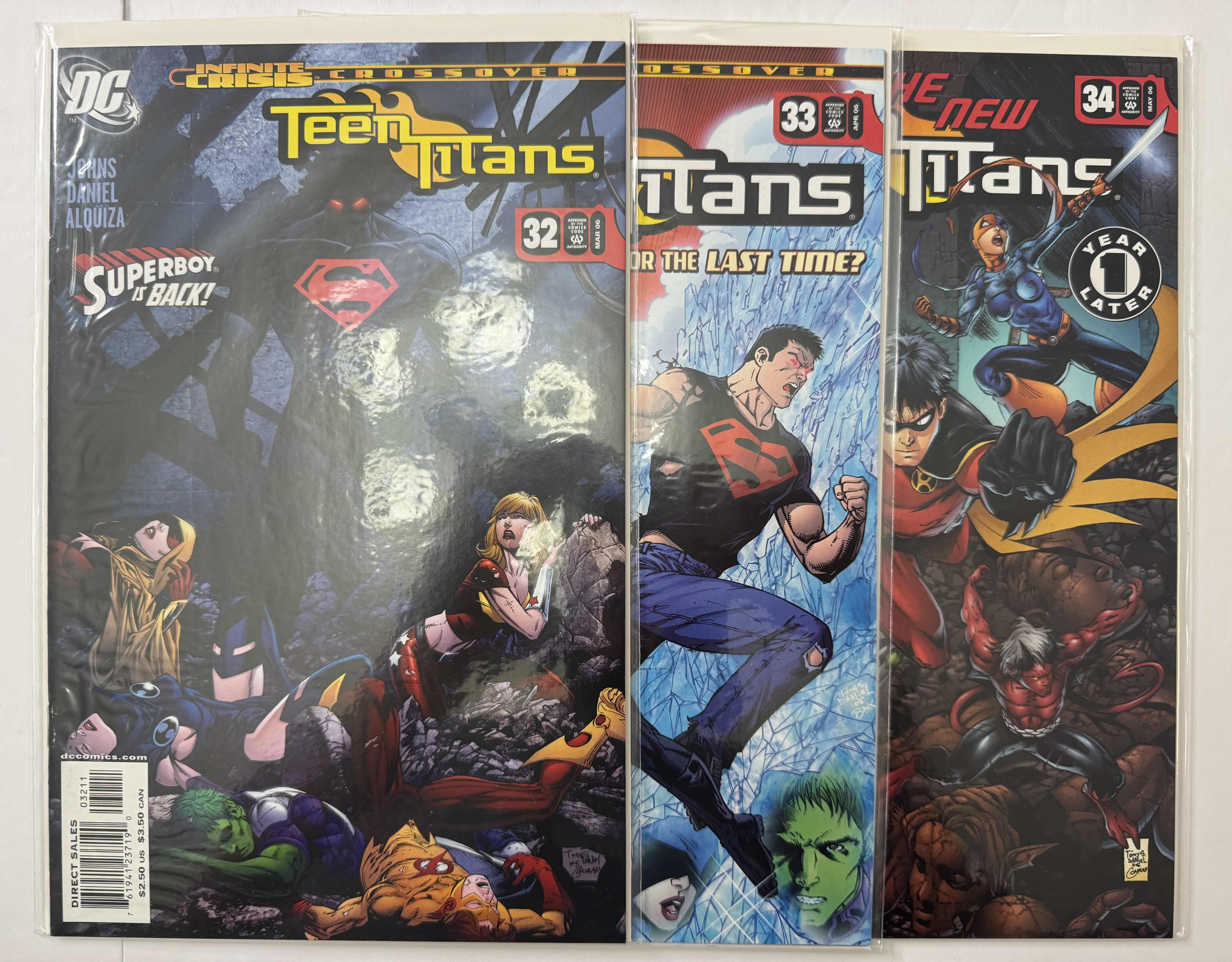 Photo 1 of 6- VINTAGE DC TEEN TITANS COMIC BOOKS