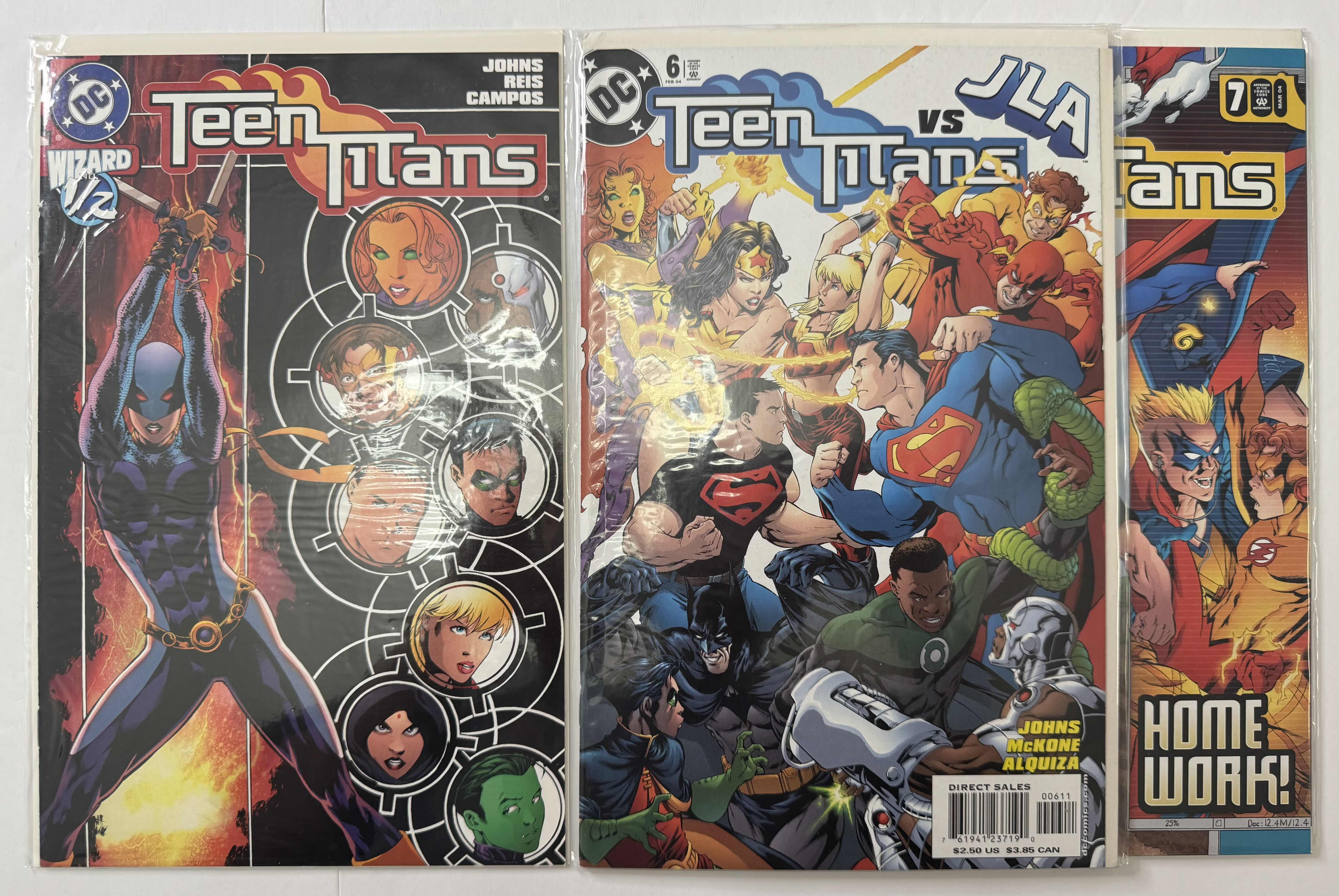 Photo 1 of 6- VINTAGE DC TEEN TITANS COMIC BOOKS
