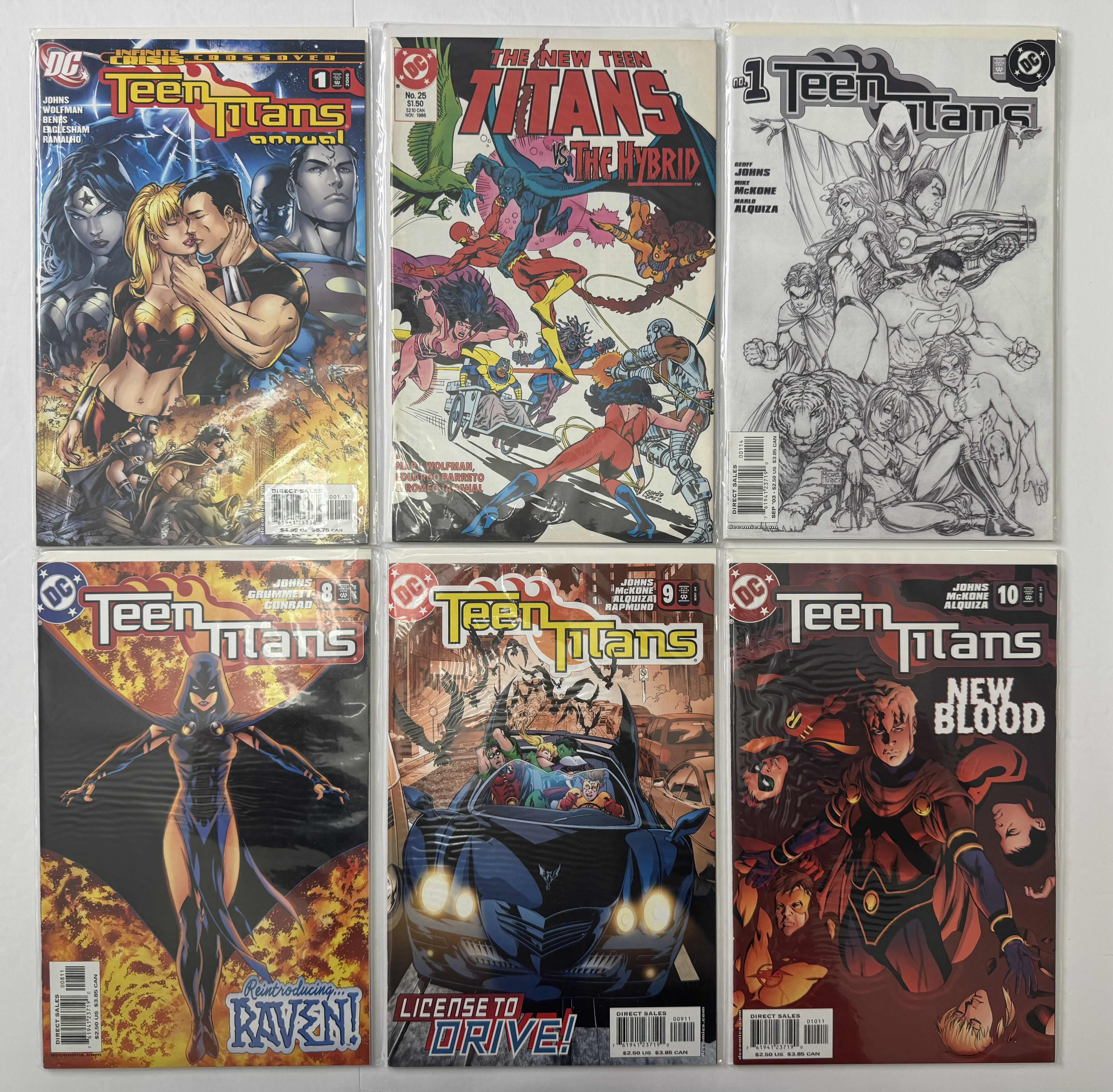 Photo 1 of 5- VINTAGE DC TEEN TITANS COMIC BOOKS