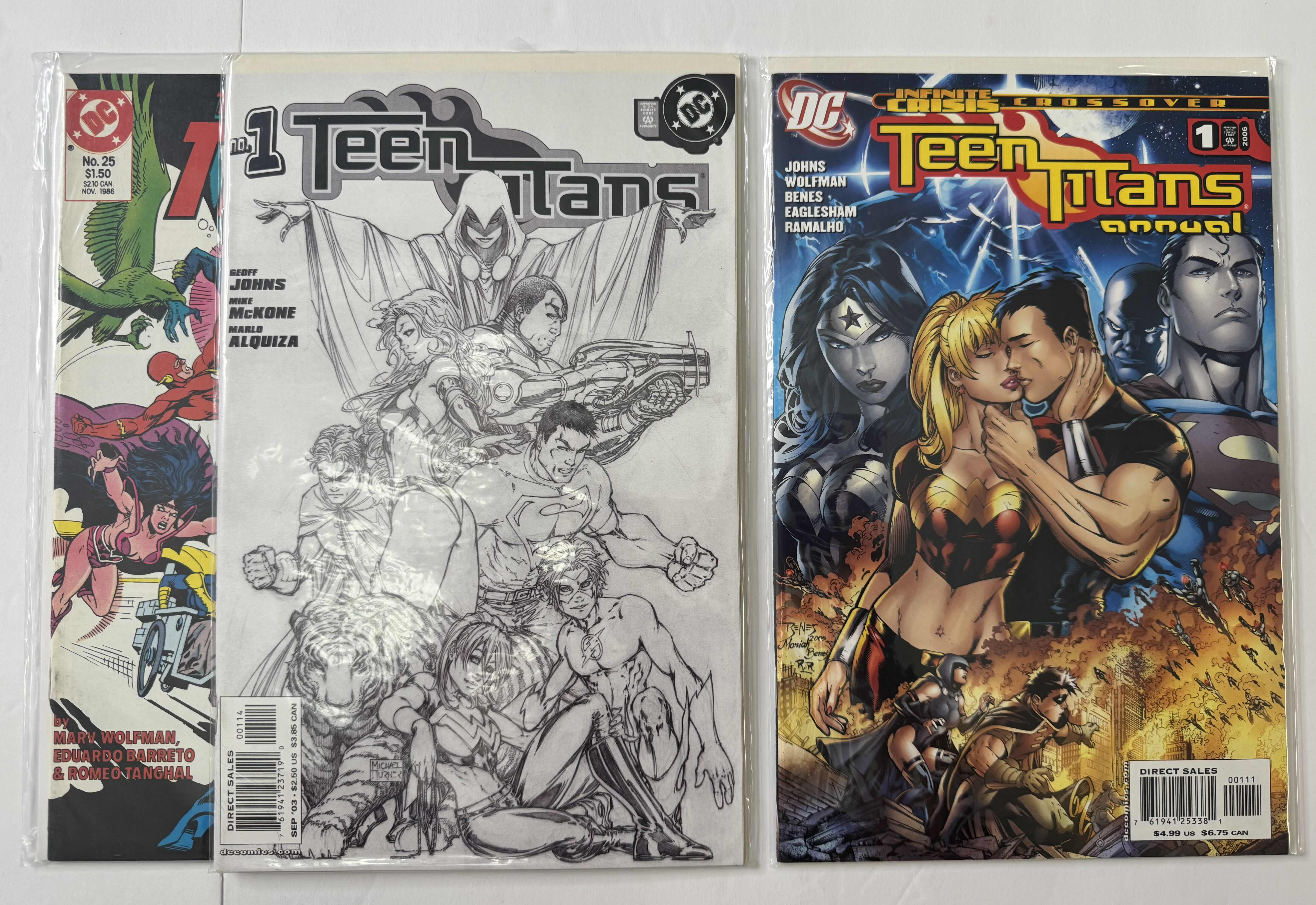 Photo 1 of 5- VINTAGE DC TEEN TITANS COMIC BOOKS