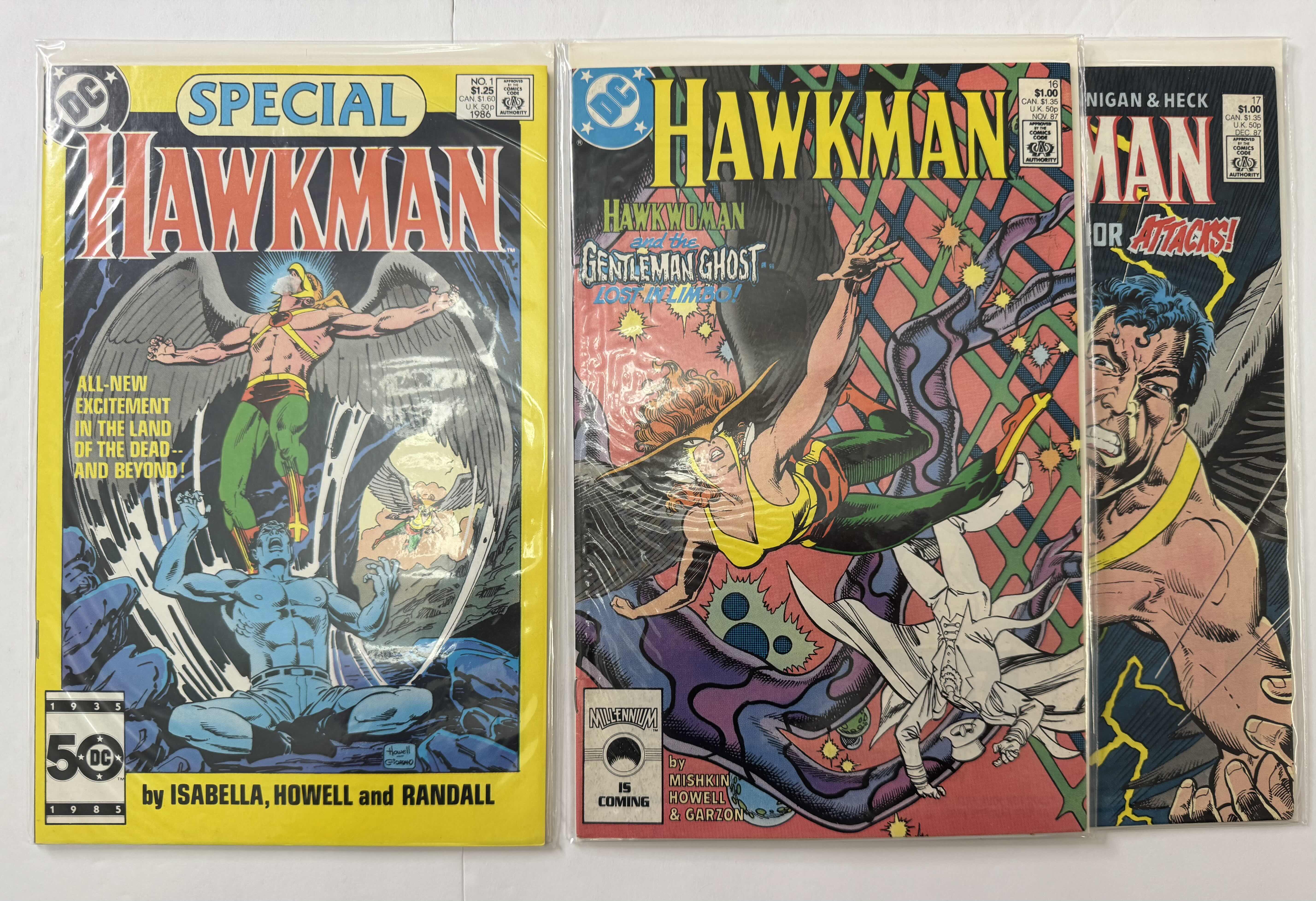 Photo 1 of 6- VINTAGE DC HAWKMAN COMIC BOOKS