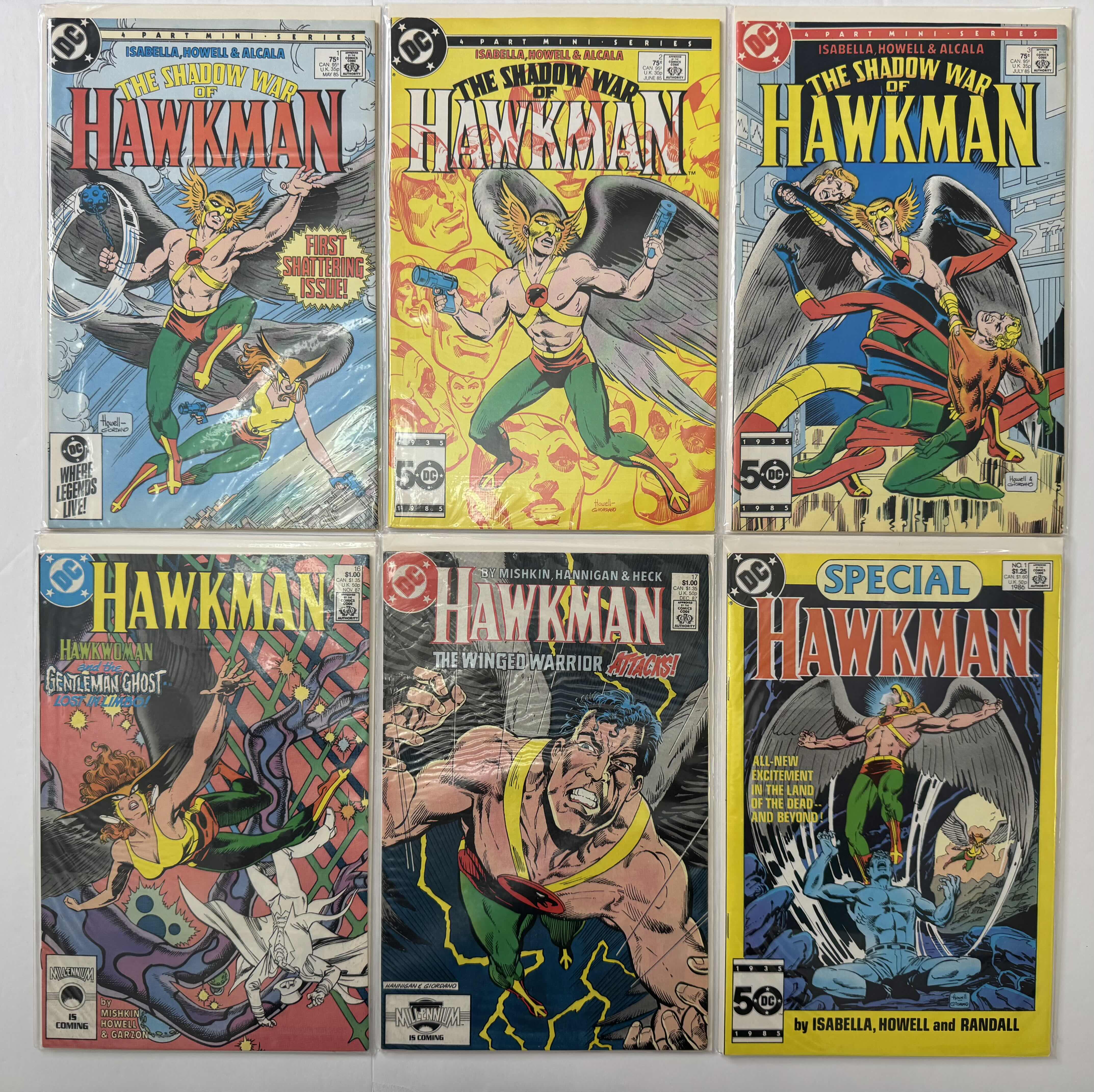 Photo 1 of 6- VINTAGE DC HAWKMAN COMIC BOOKS
