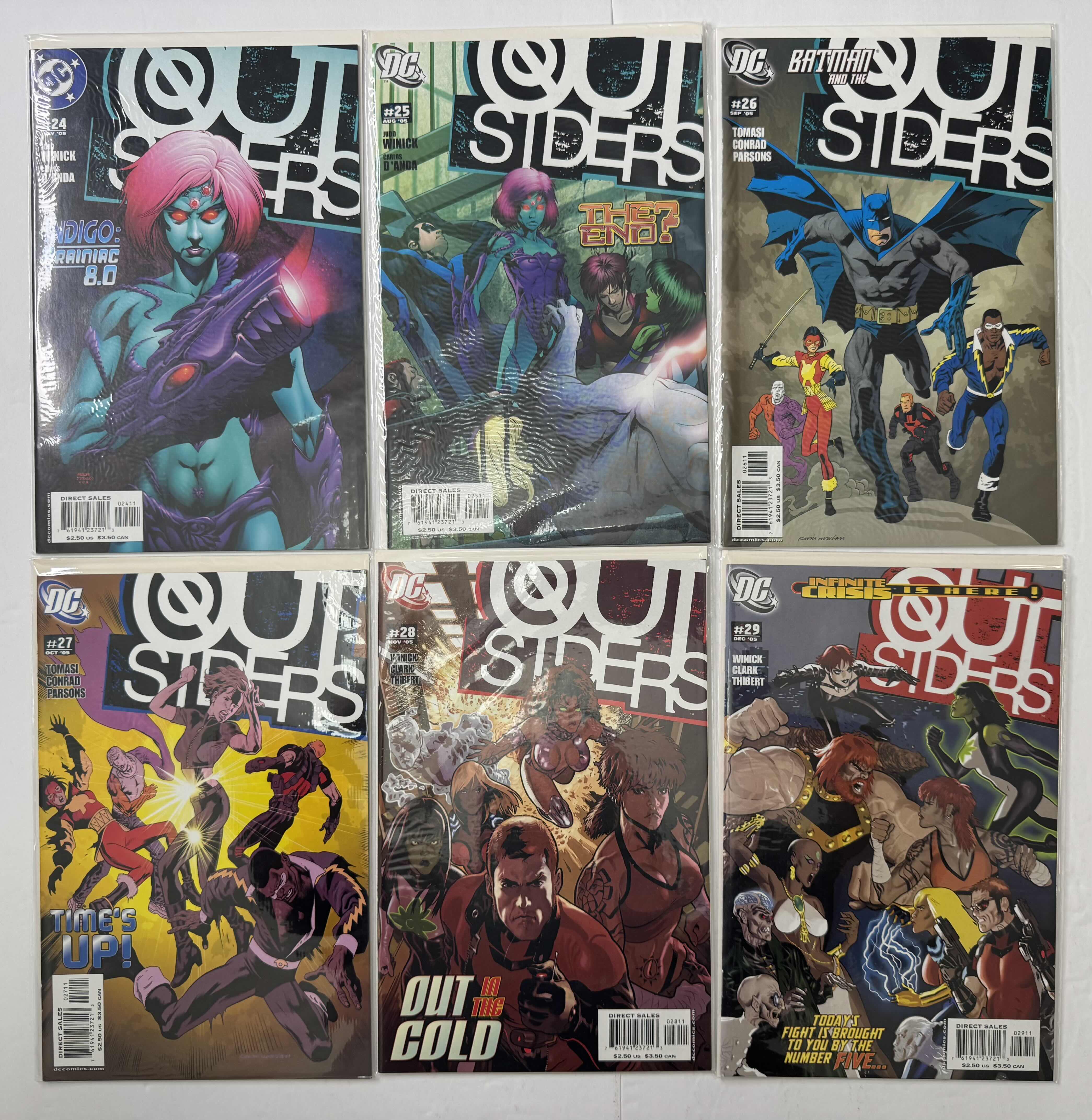 Photo 1 of 6- VINTAGE DC OUTSIDERS COMIC BOOKS