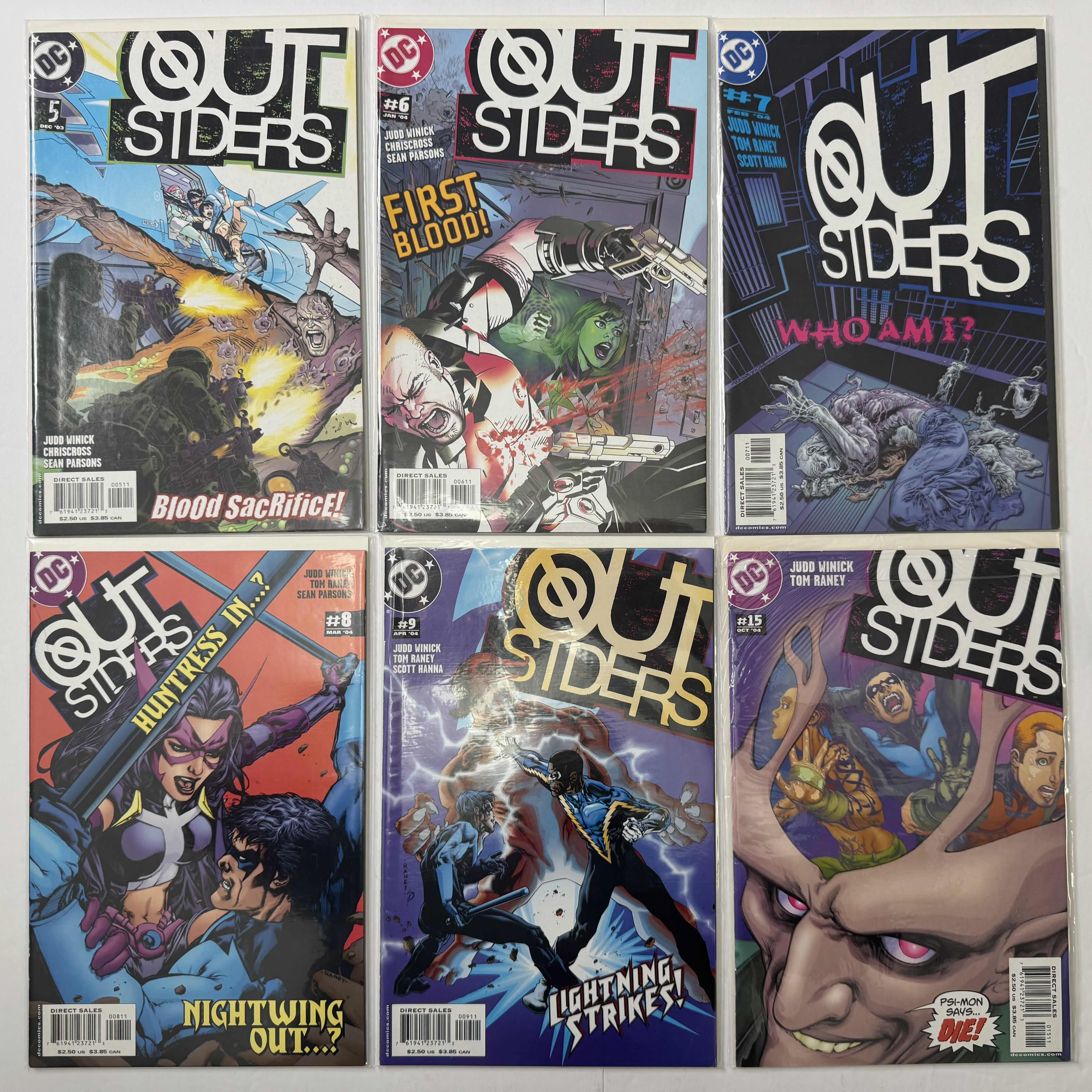 Photo 1 of 6- VINTAGE DC OUTSIDERS COMIC BOOKS