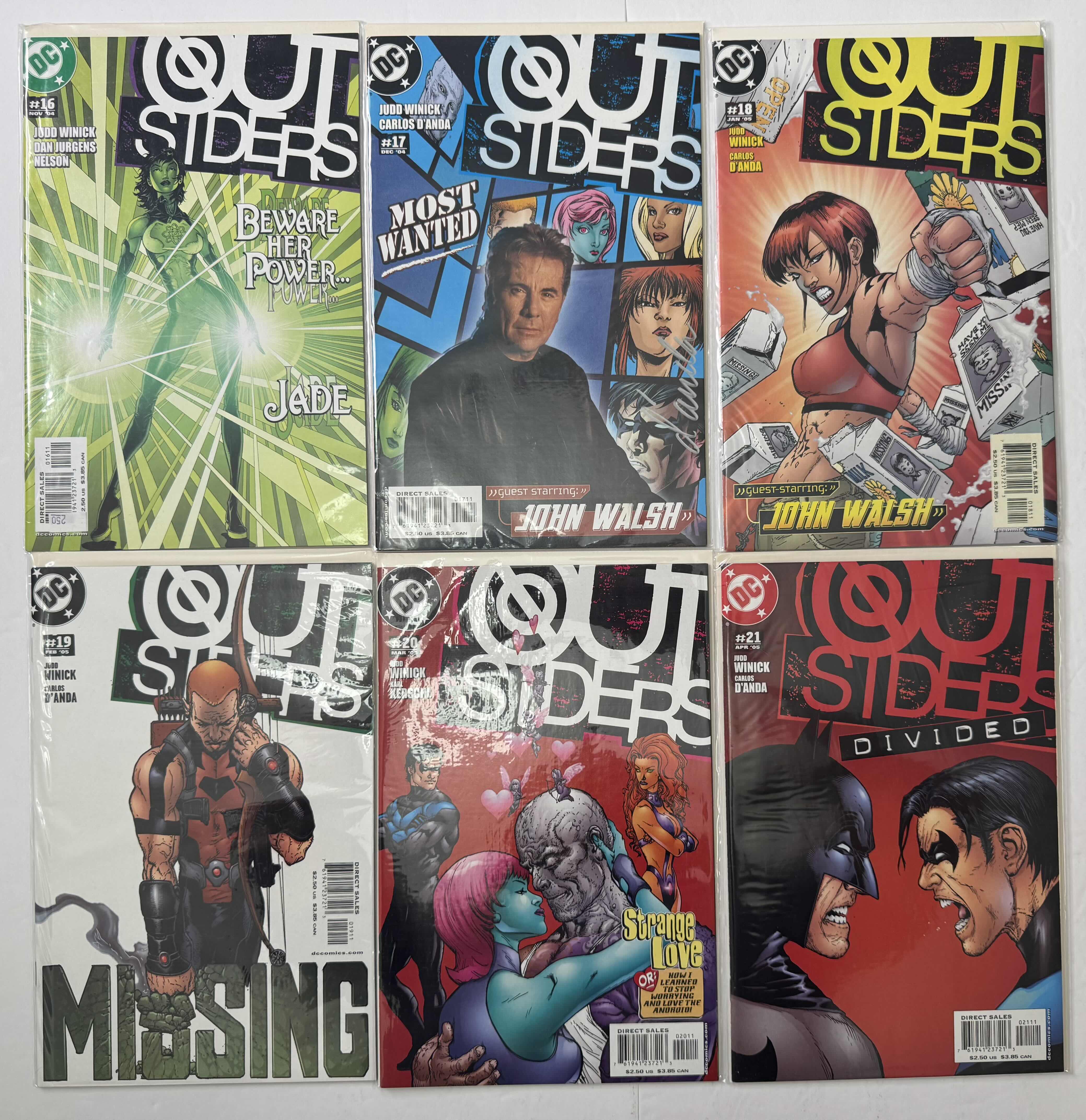 Photo 1 of 6- VINTAGE DC OUTSIDERS COMIC BOOKS
