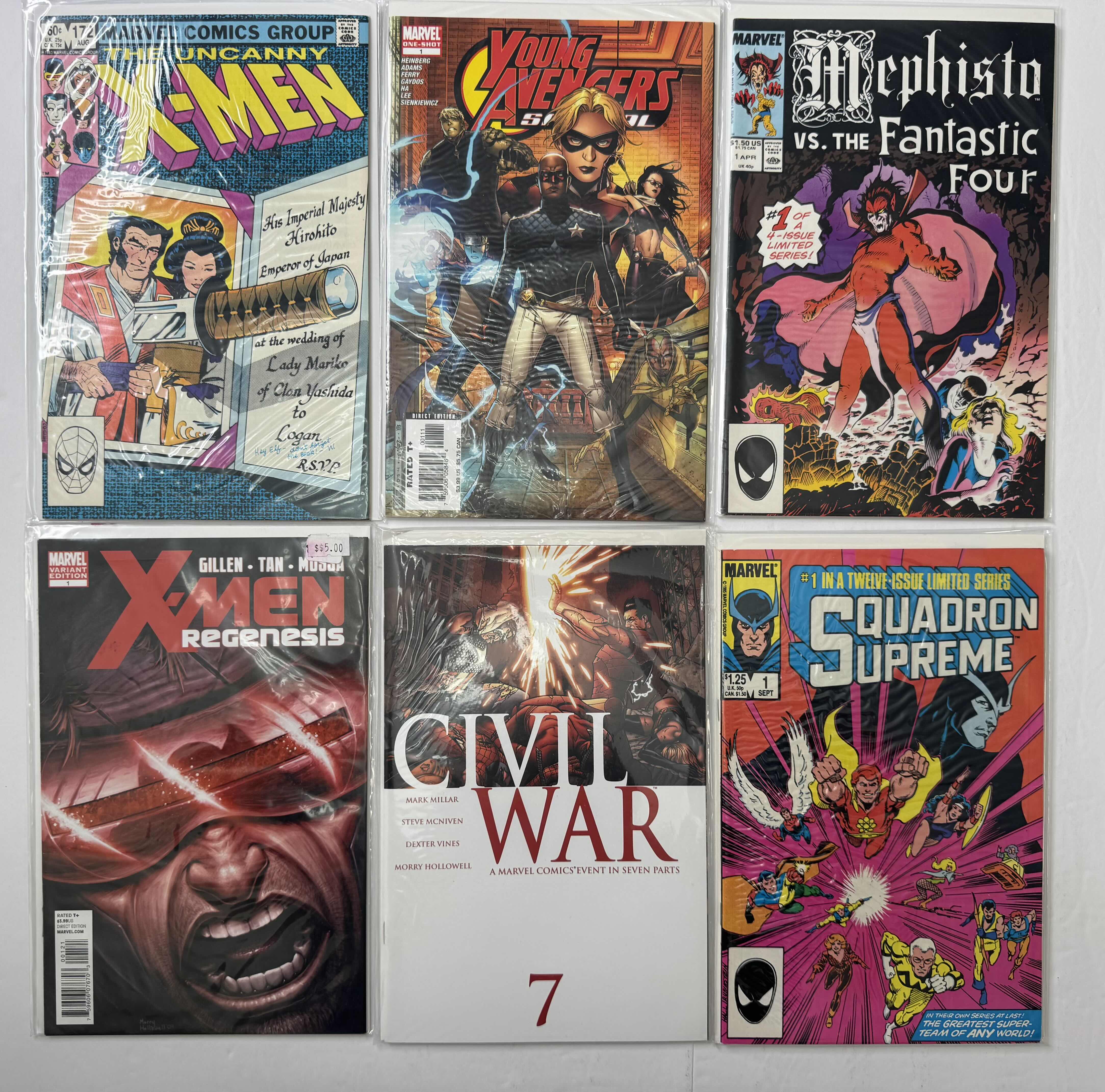 Photo 1 of 6- VINTAGE MARVEL COMIC BOOKS