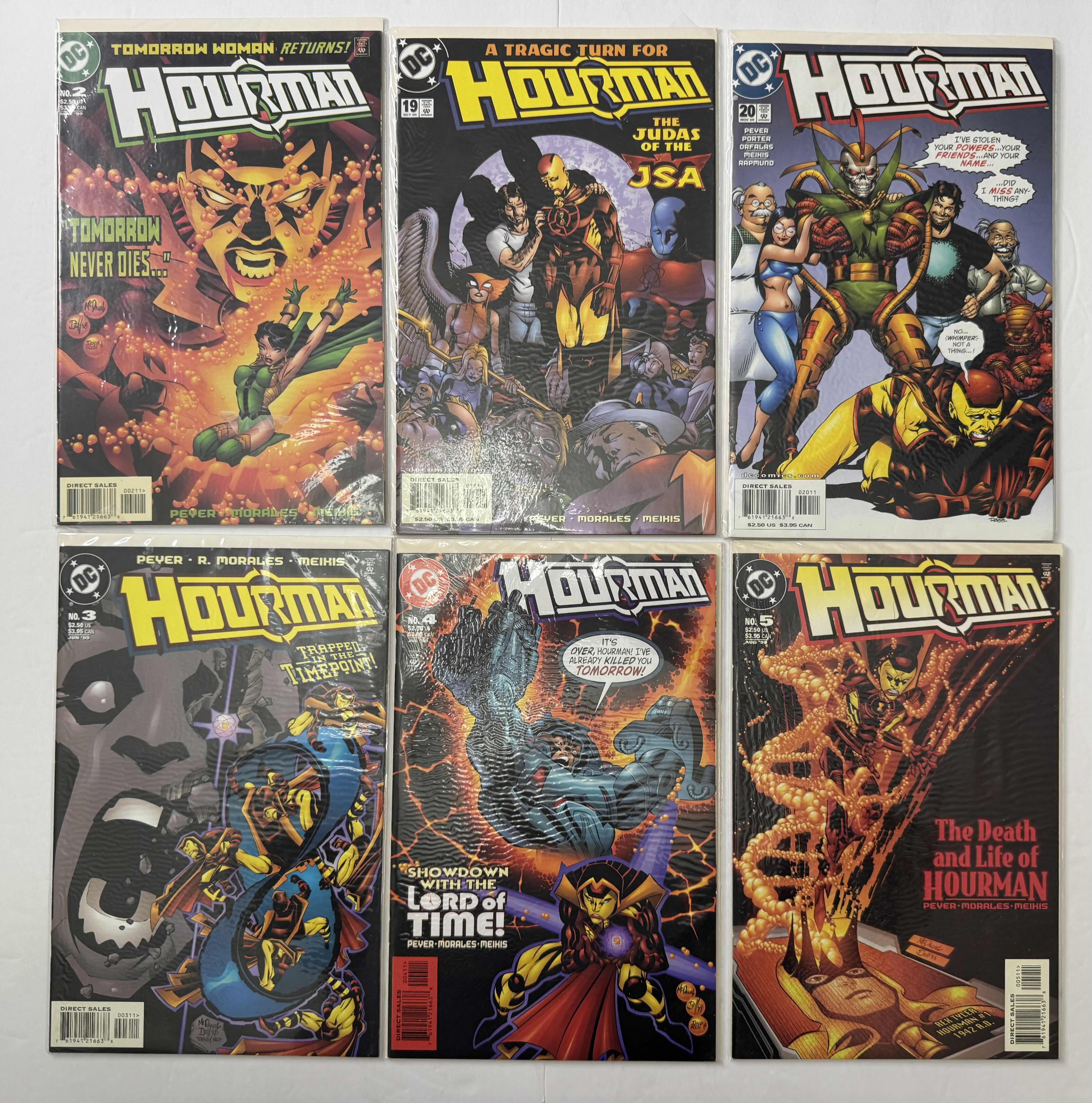 Photo 1 of 6- VINTAGE DC HOURMAN COMIC BOOKS