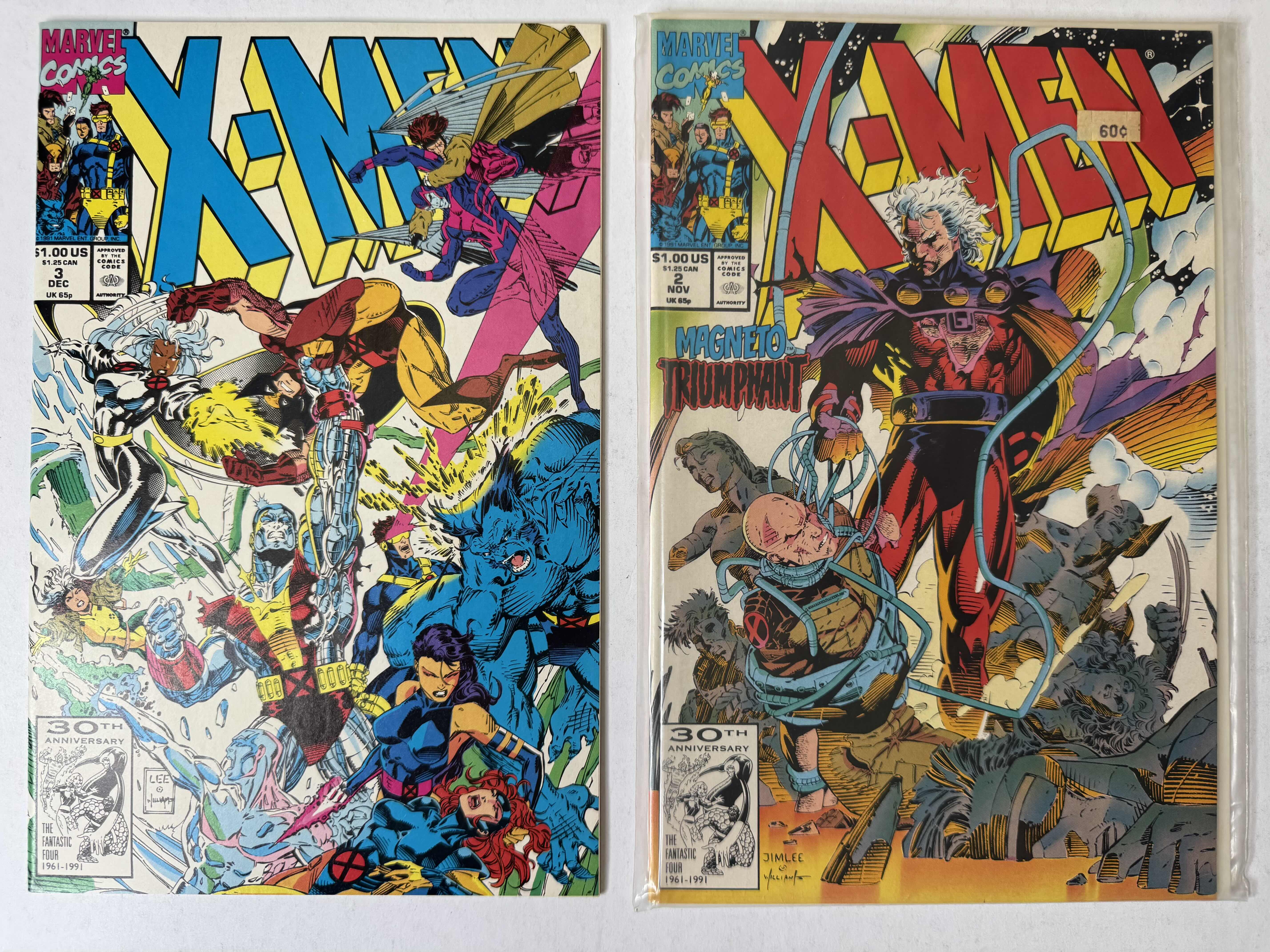 Photo 1 of 4-VINTAGE X-MEN COMIC BOOKS